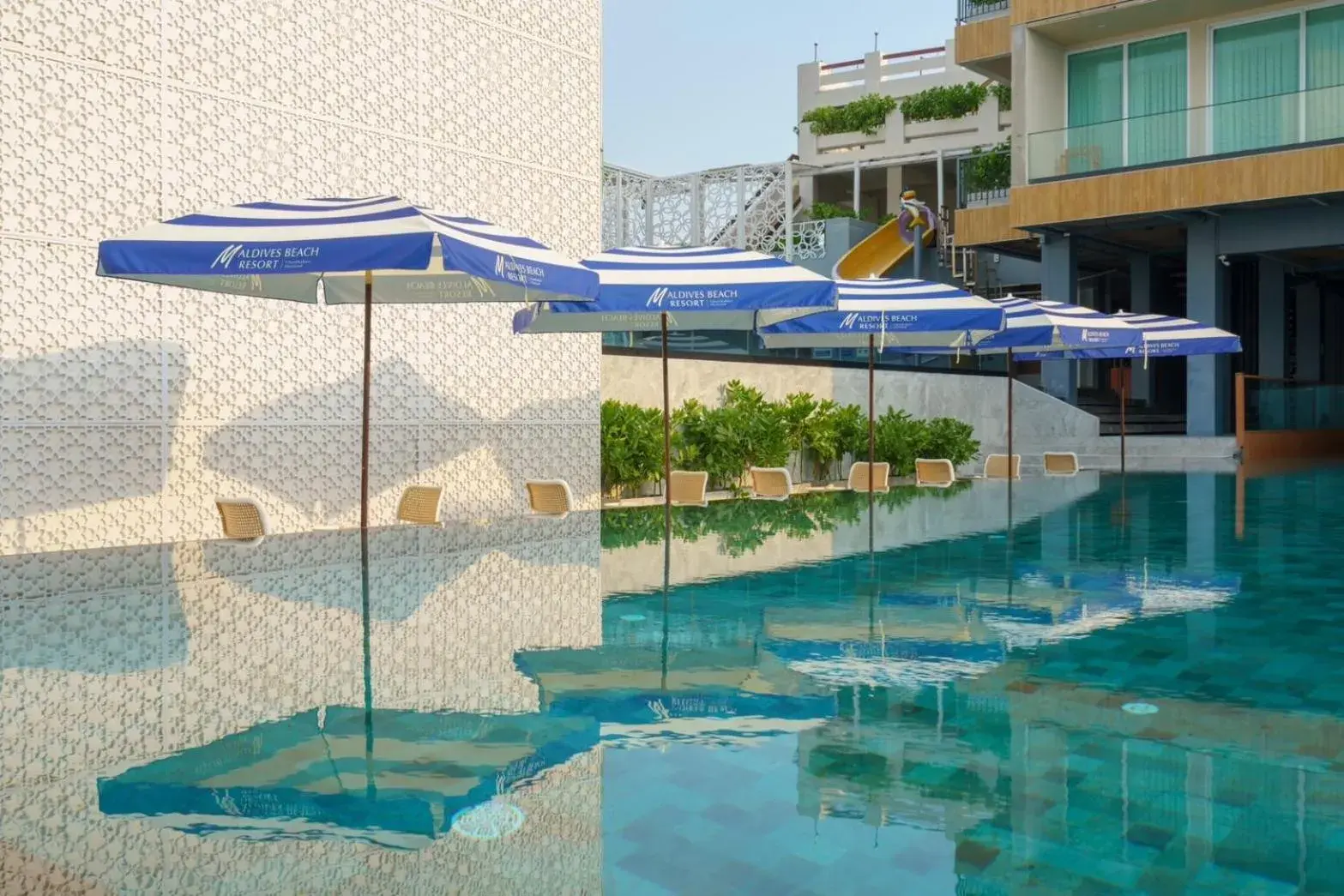 Swimming pool in Maldives Beach Resort Swimming pool in Maldives Beach Resort