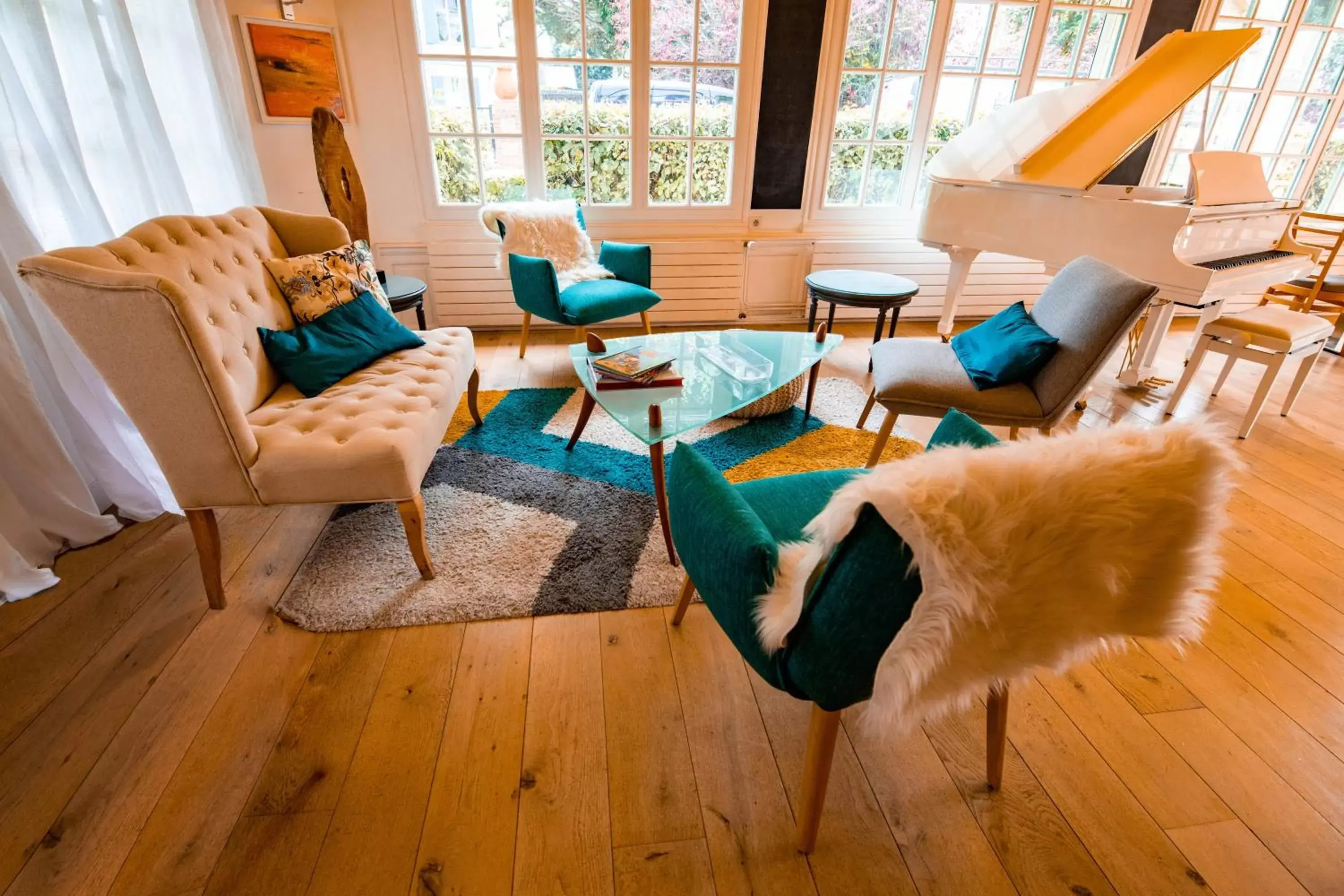 Living room, Seating Area in Hôtel Villa Flornoy Pornichet Baie de la Baule
