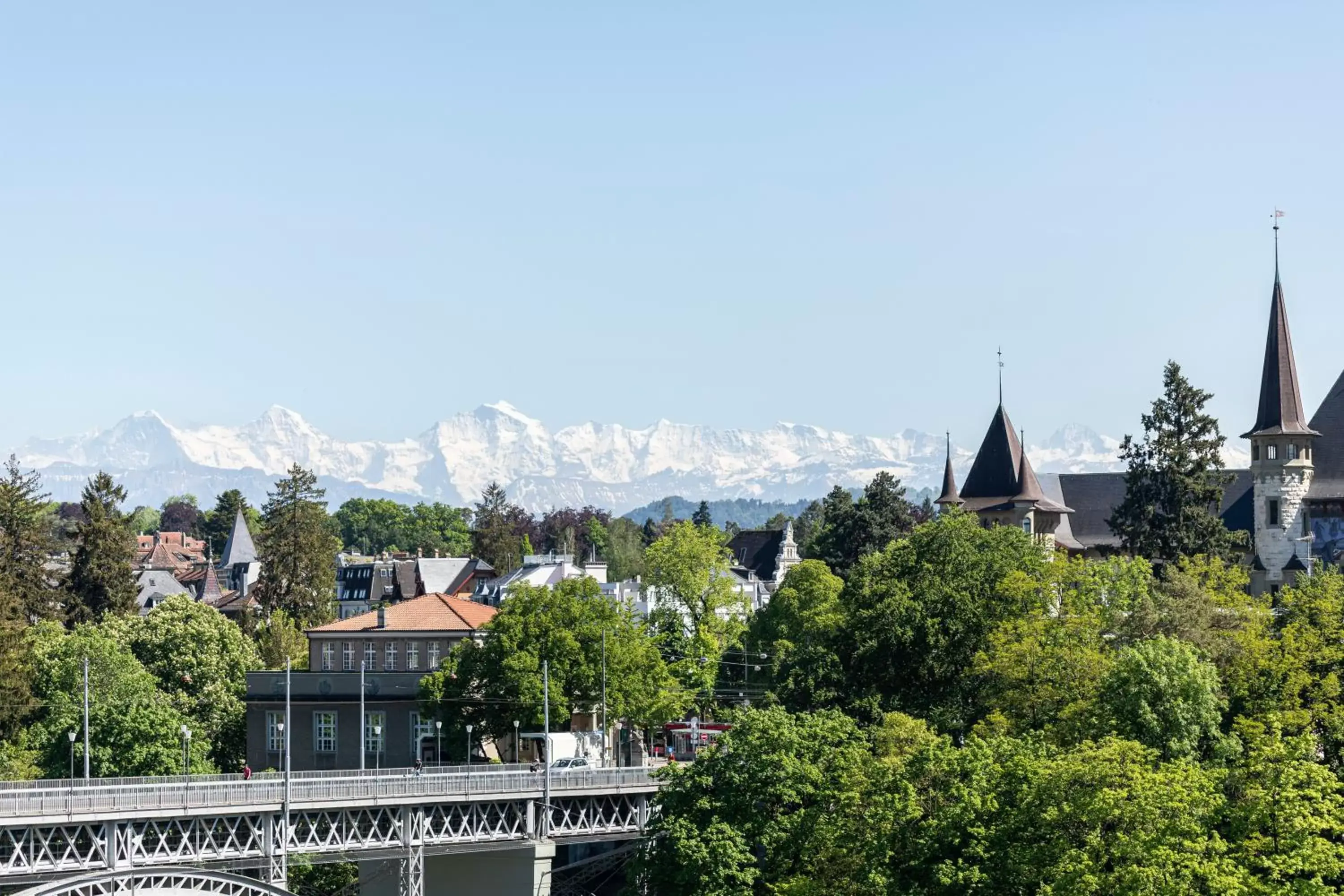 City view in Hotel Bellevue Palace Bern