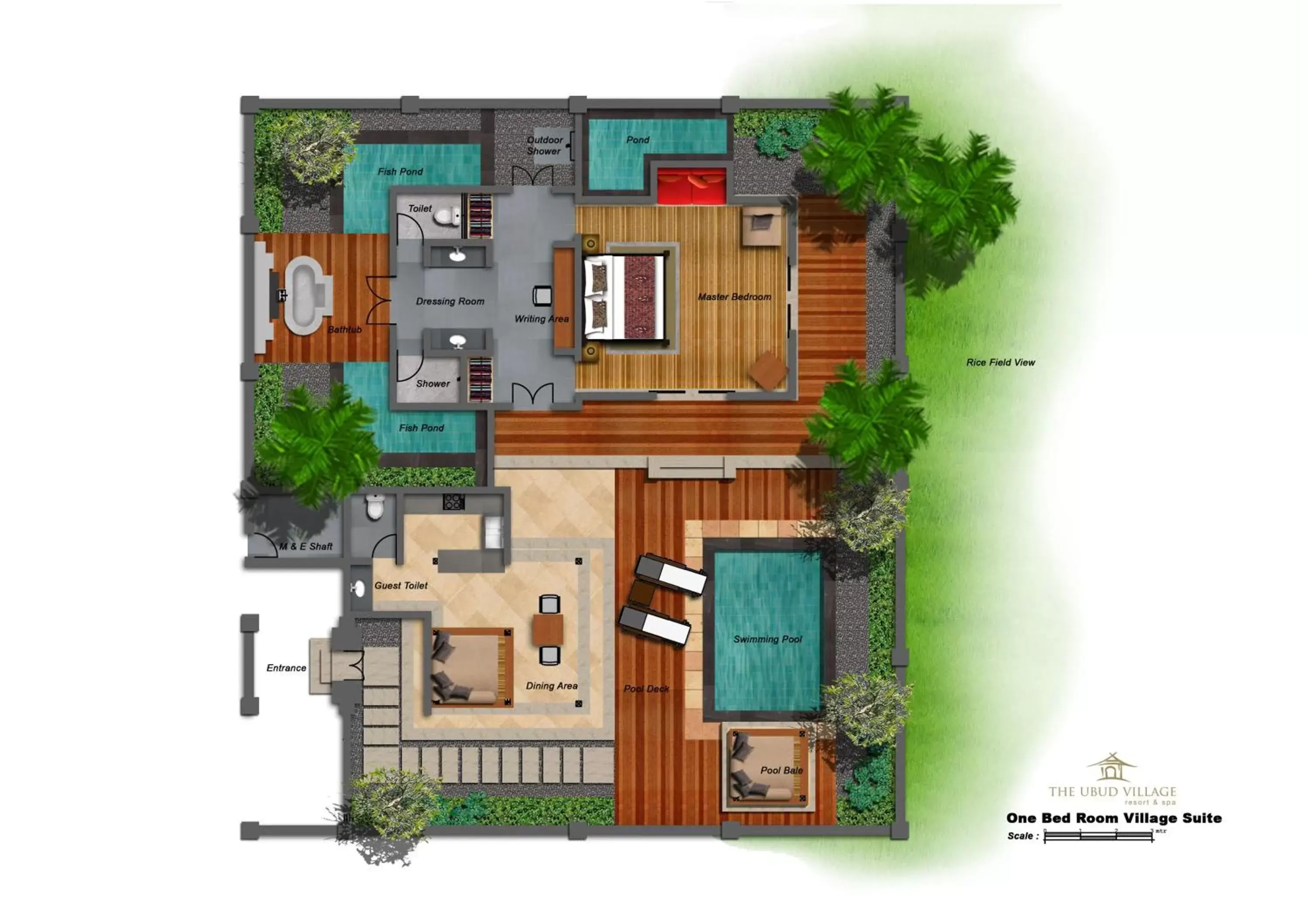 Floor Plan in The Ubud Village Resort & Spa