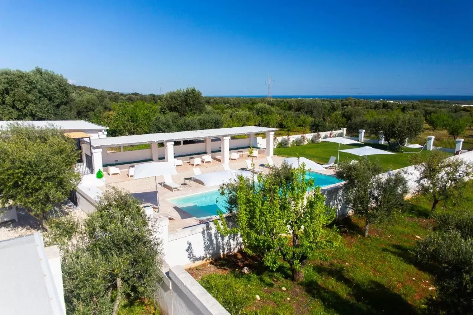 Pool View in Tenuta Amostuni