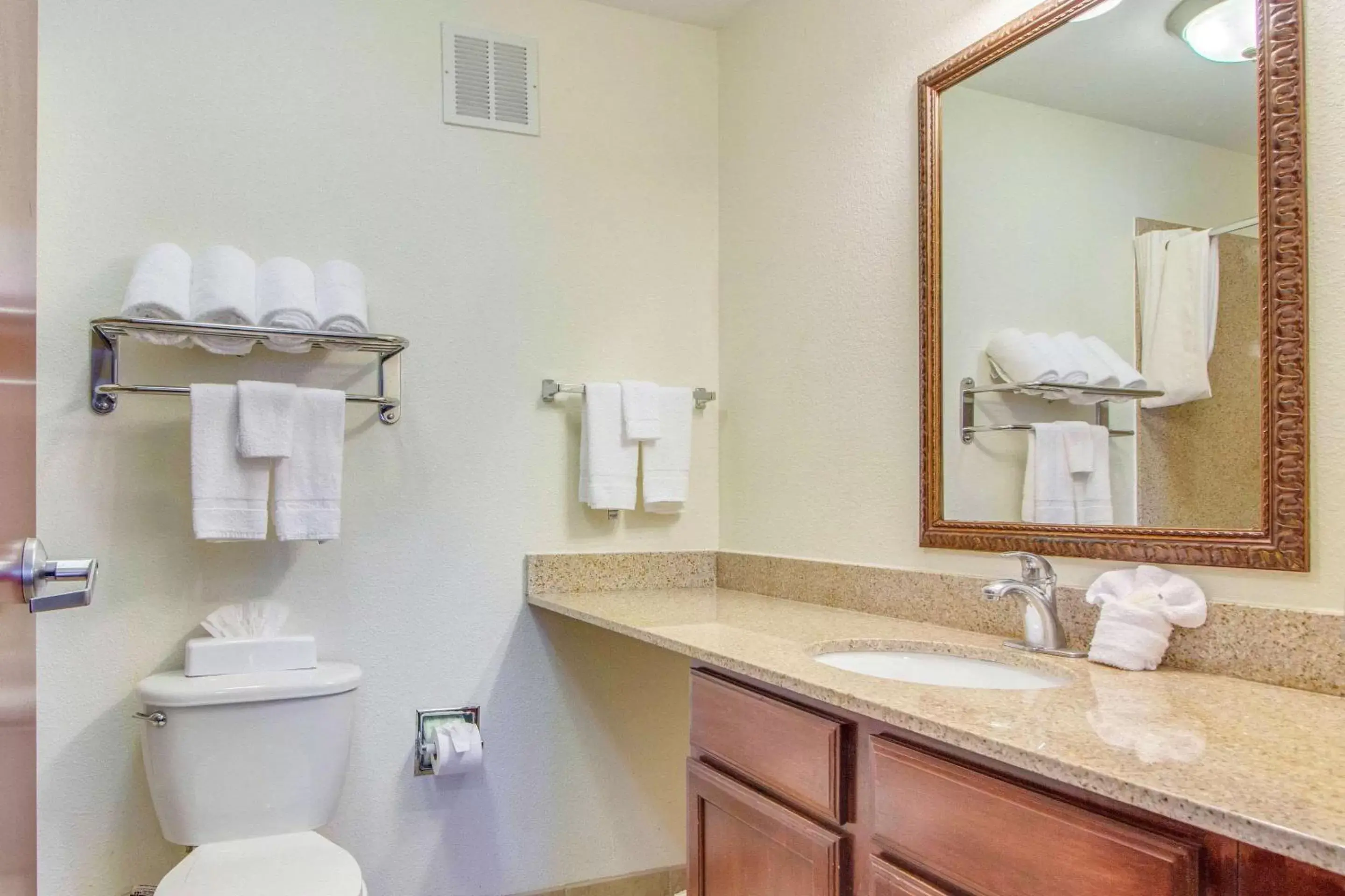 Bedroom, Bathroom in MainStay Suites Texas Medical Center/Reliant Park