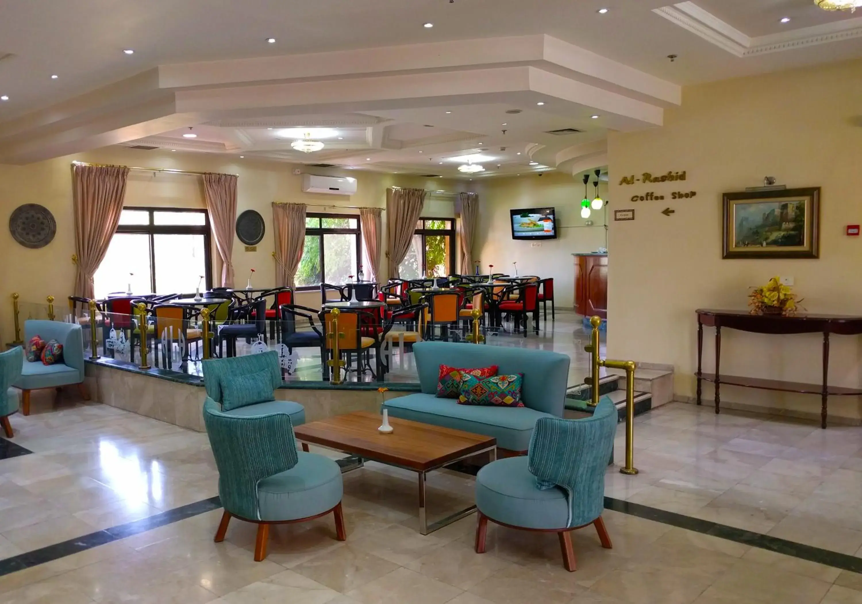 Lobby or reception in Holy Land Hotel