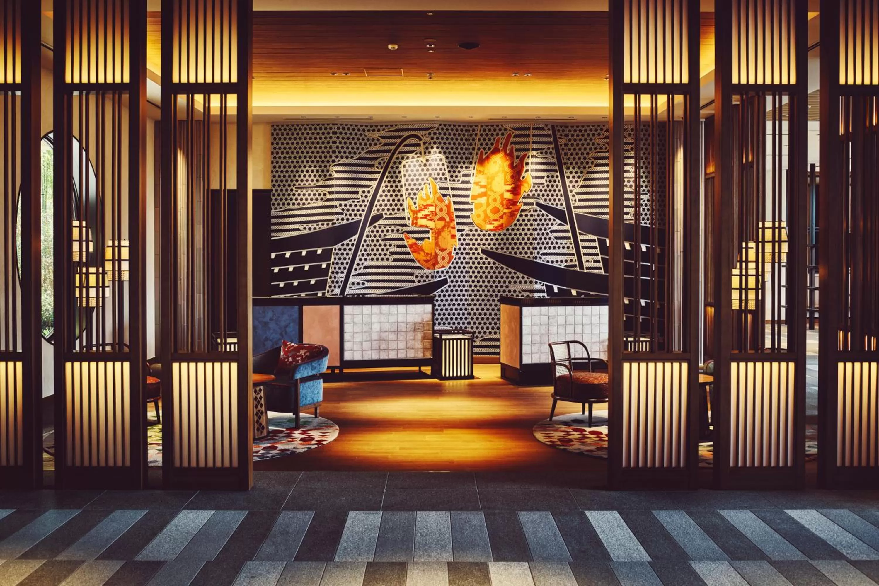 Lobby or reception in Hotel Indigo Inuyama Urakuen Garden by IHG
