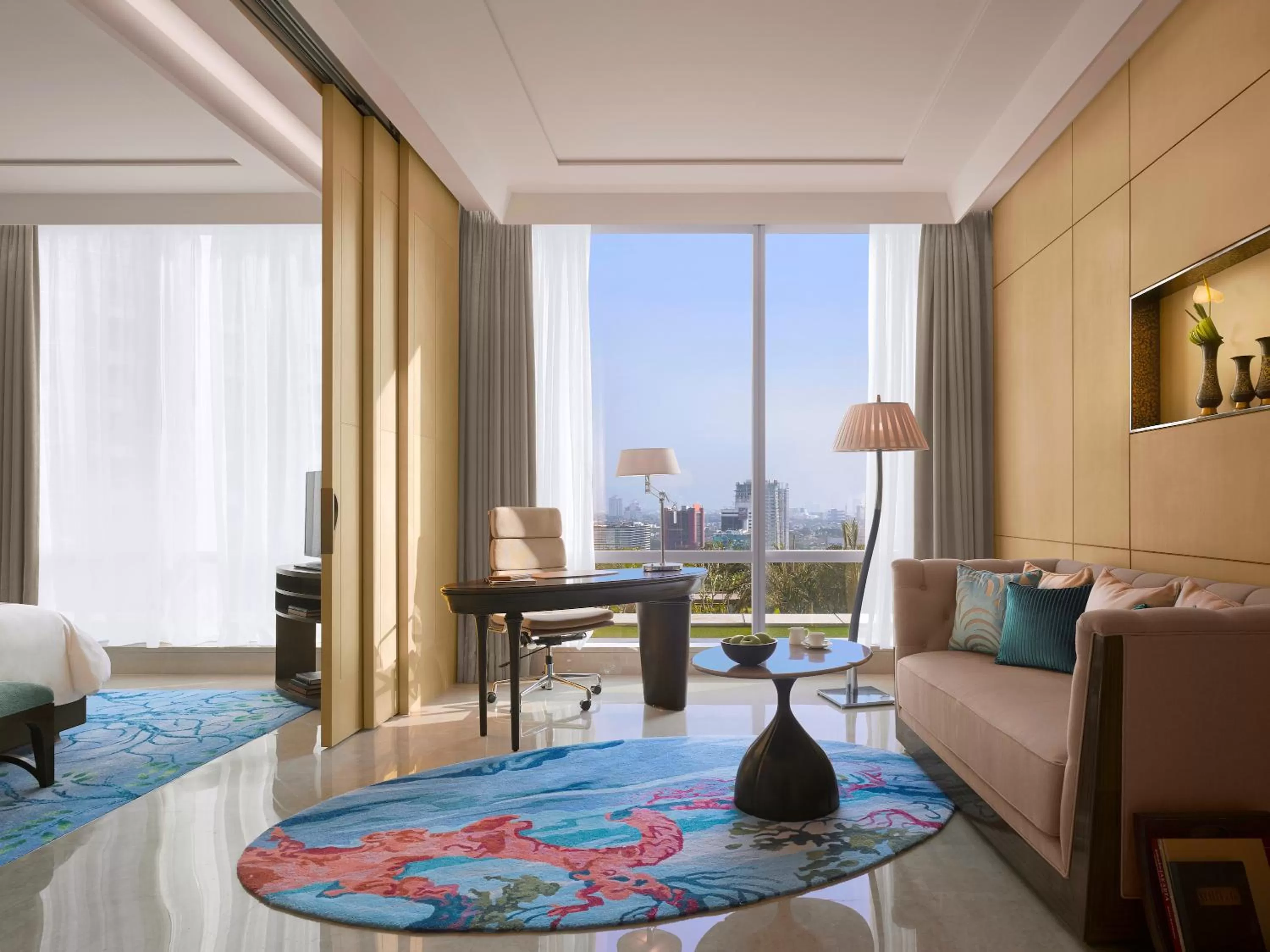 View (from property/room), Bed in Raffles Jakarta