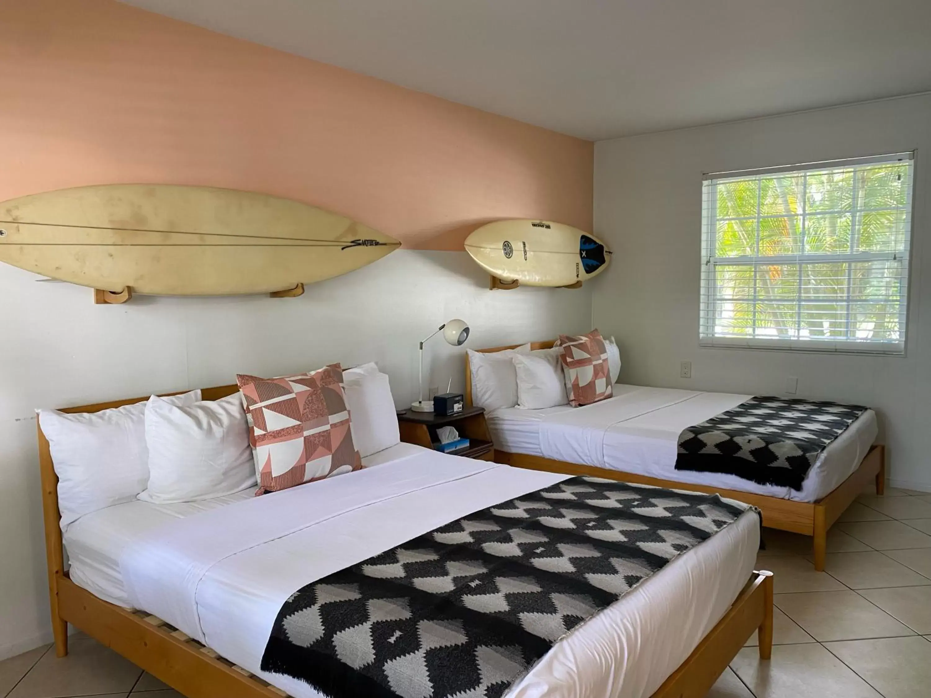 Bed in Seaspray Surf Lodge