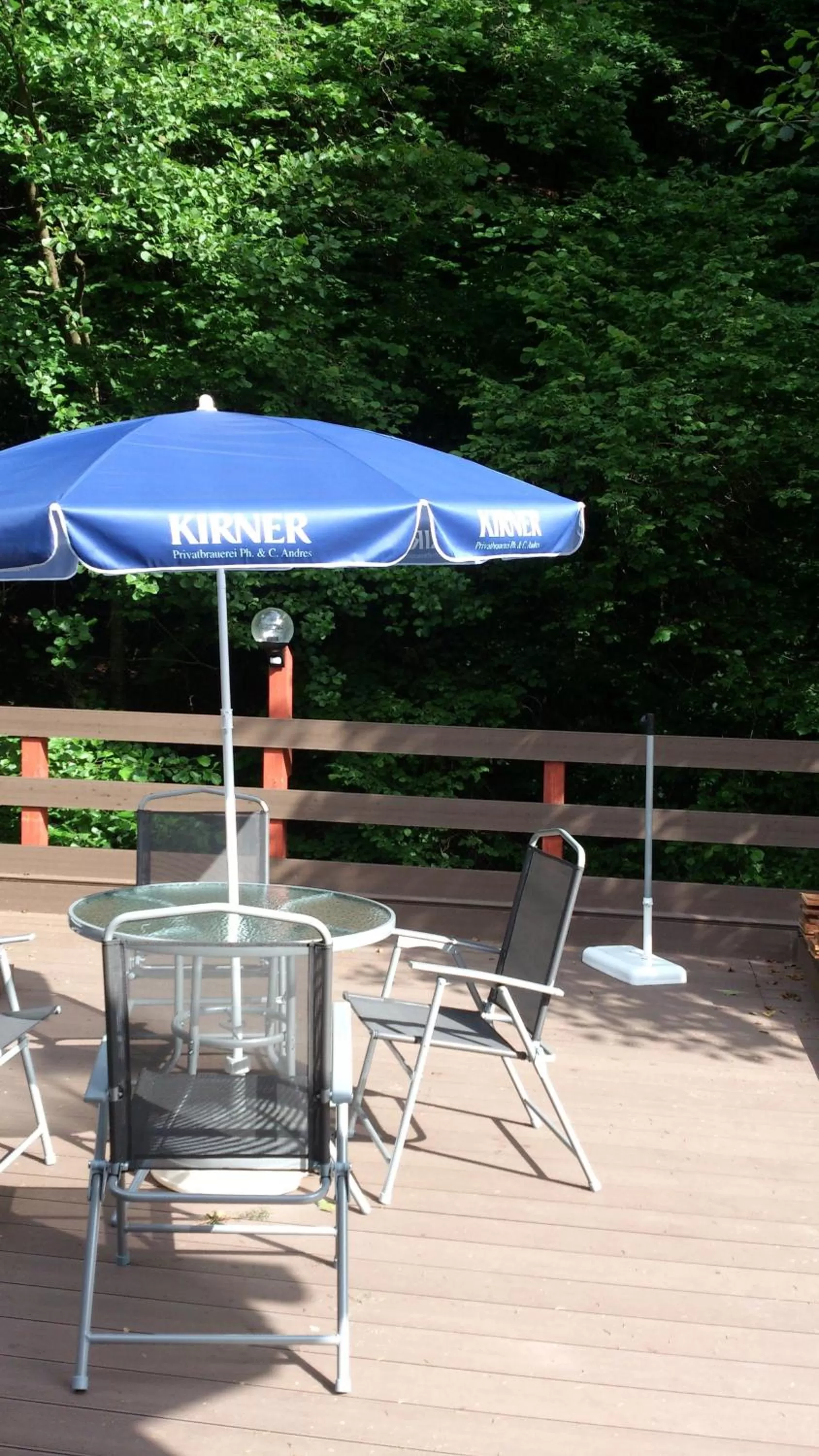 Balcony/Terrace in Waldhotel Albachmühle mit Albacher Stuben