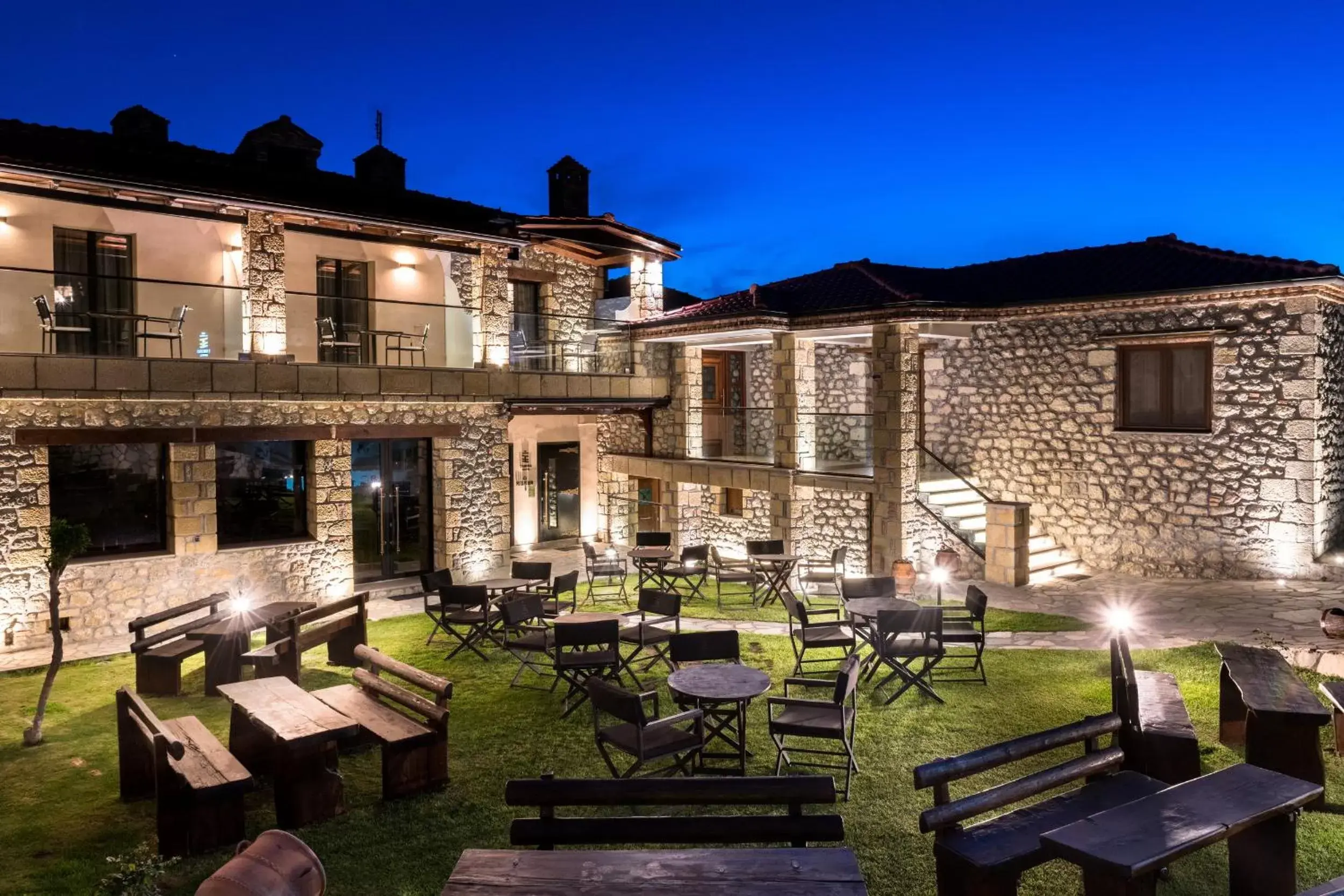 Night, Restaurant/Places to Eat in Tsikeli Boutique Hotel Meteora - Adults Friendly