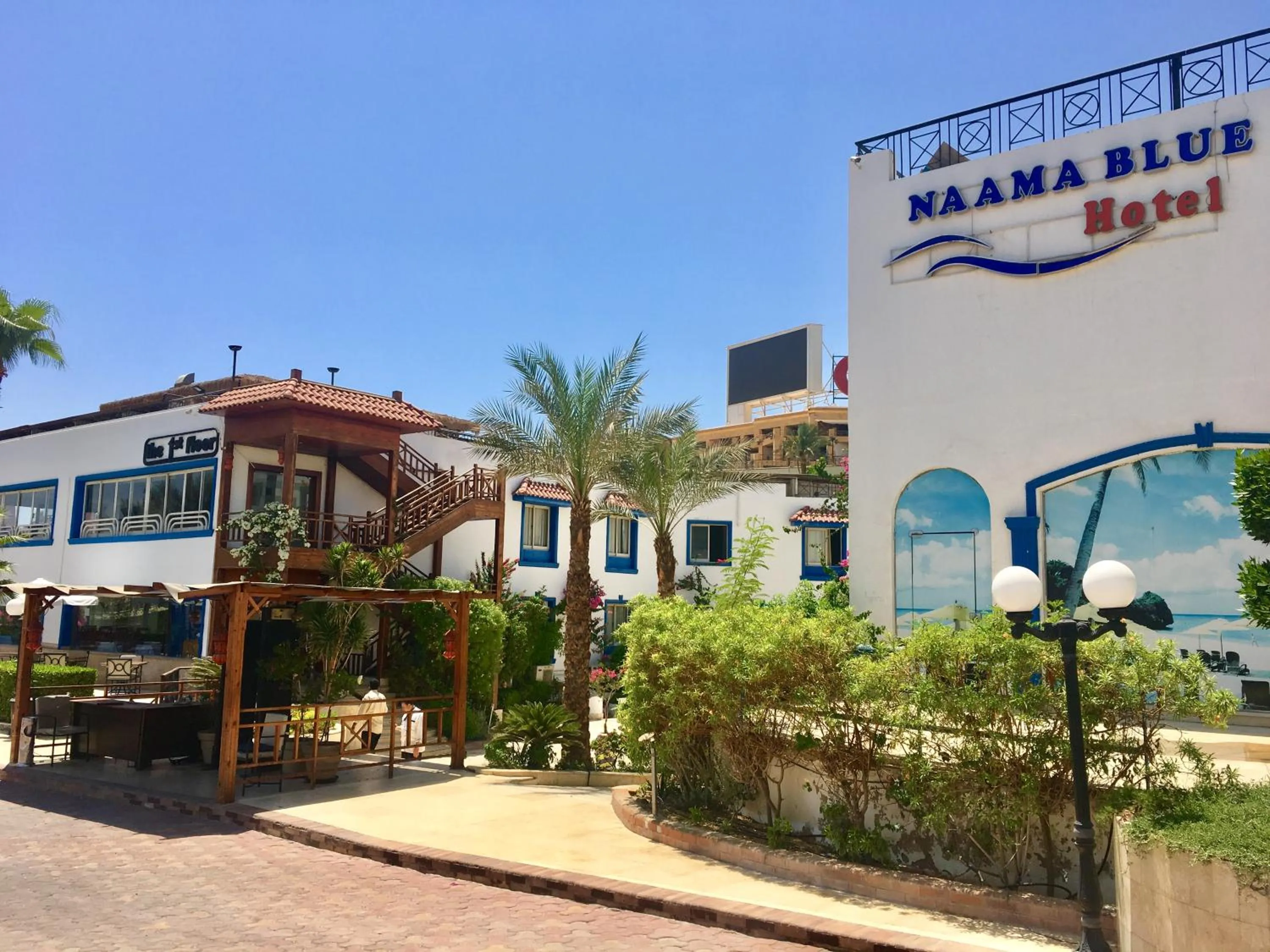 Facade/entrance in Naama Blue Hotel