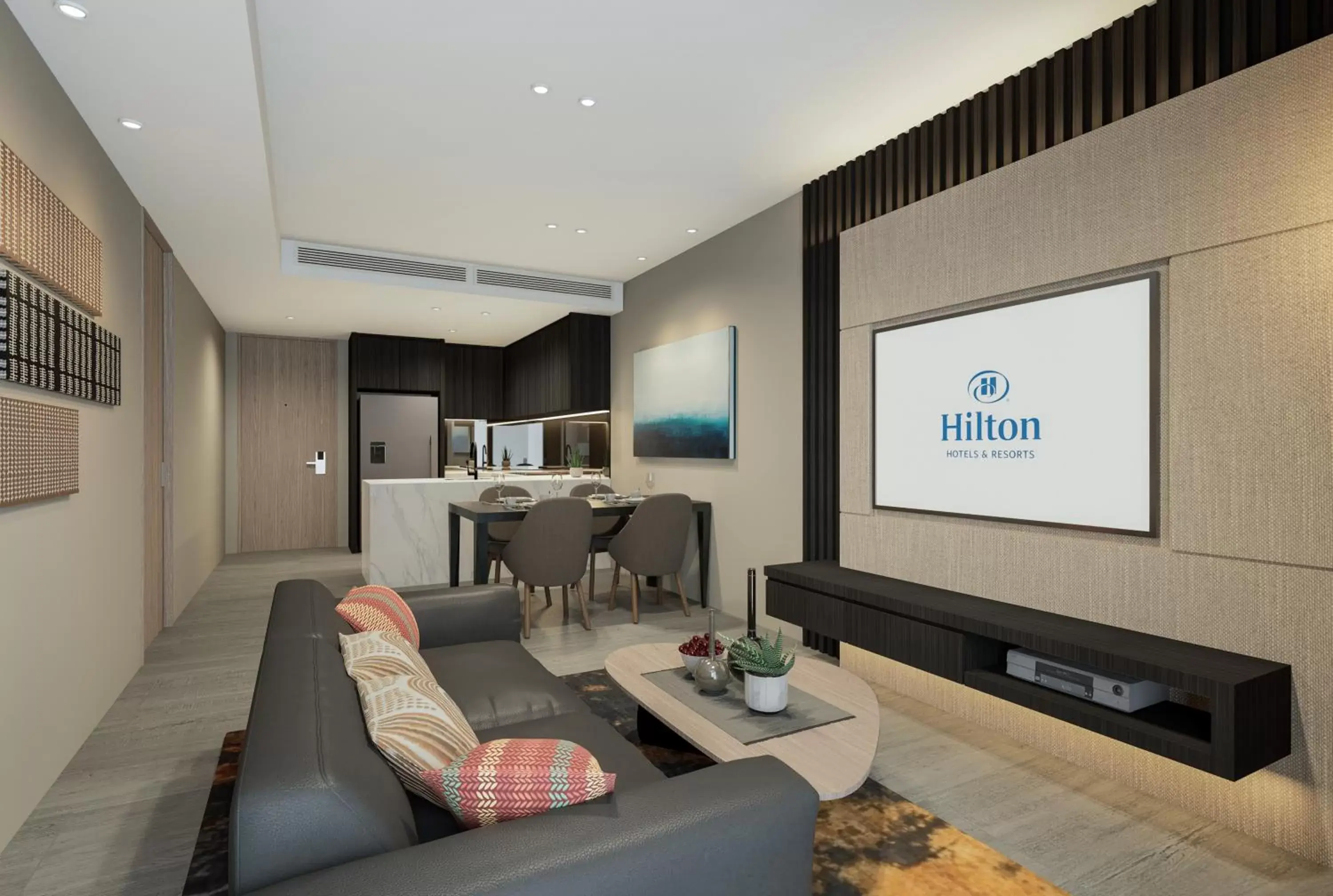 Living room, Seating Area in Hilton Port Moresby Hotel & Residences