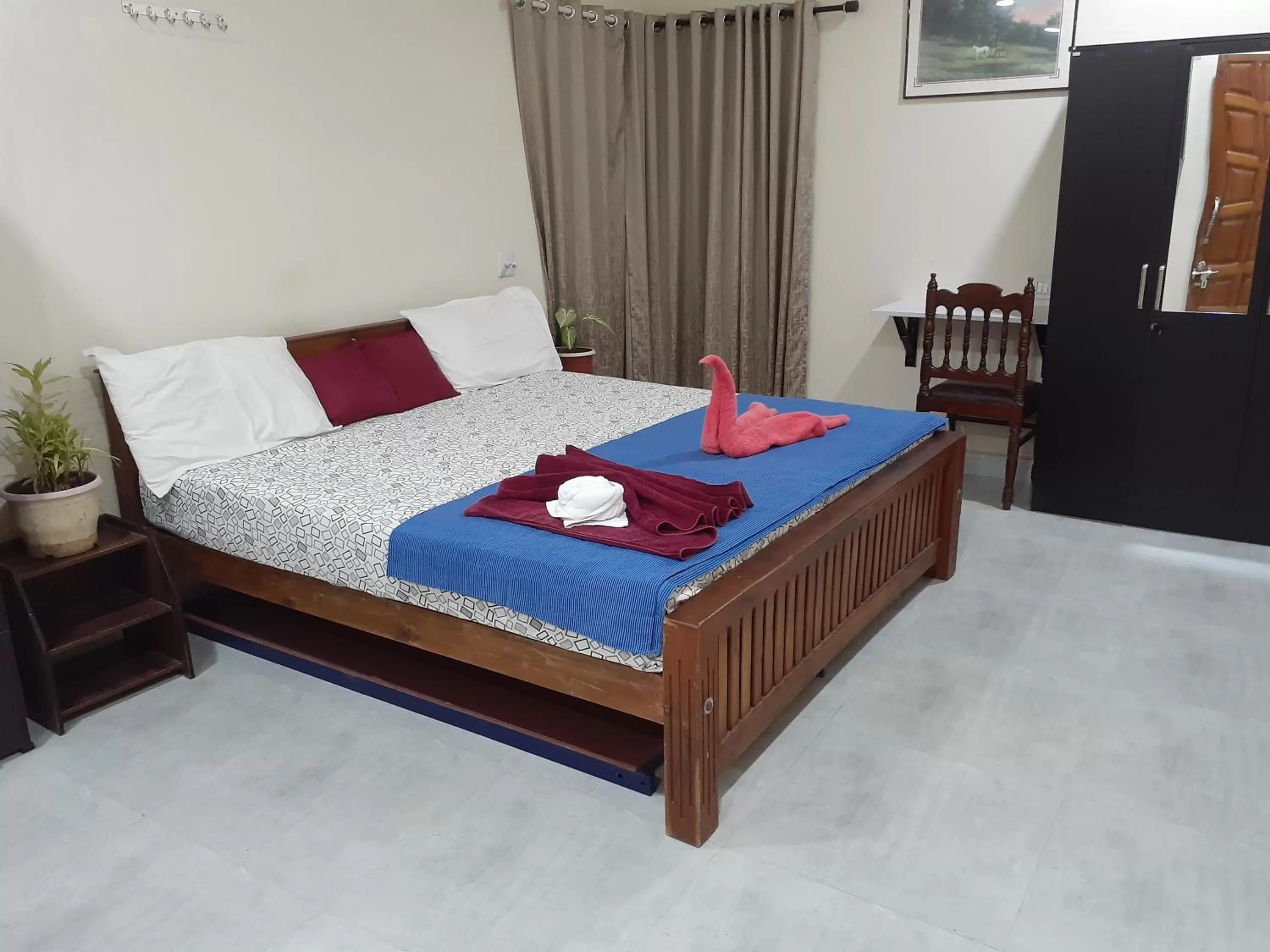 Bed in Nature Villa Kochi