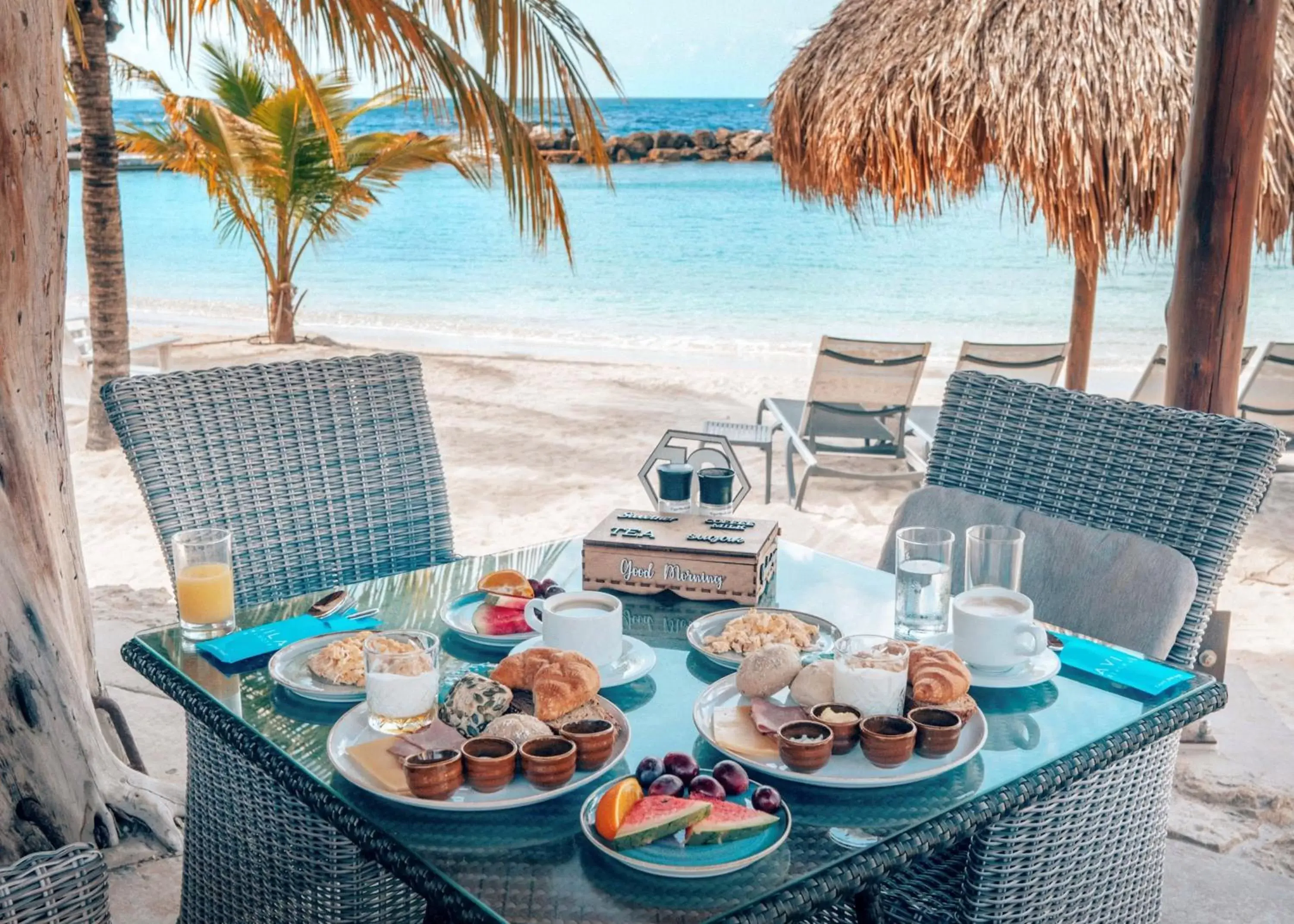 Food and drinks in Curacao Avila Beach Hotel