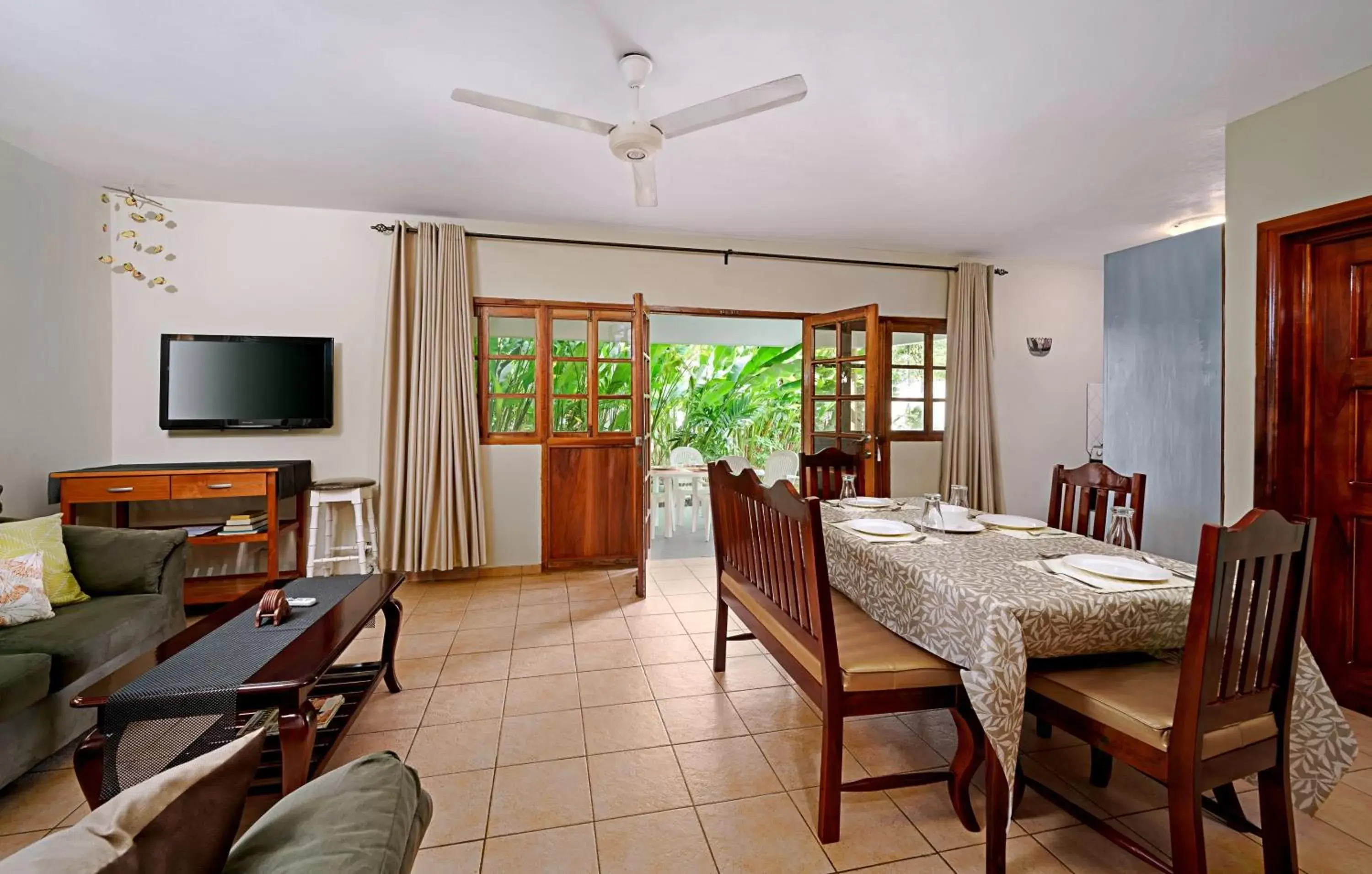 Living room, Dining Area in Beach House Condos, Negril