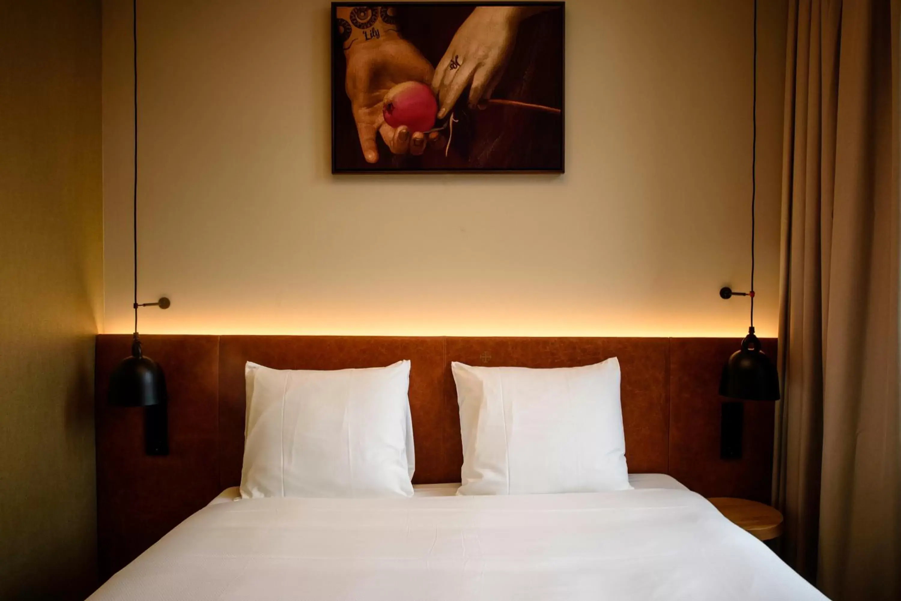 Bed in Hotel Mariënhage