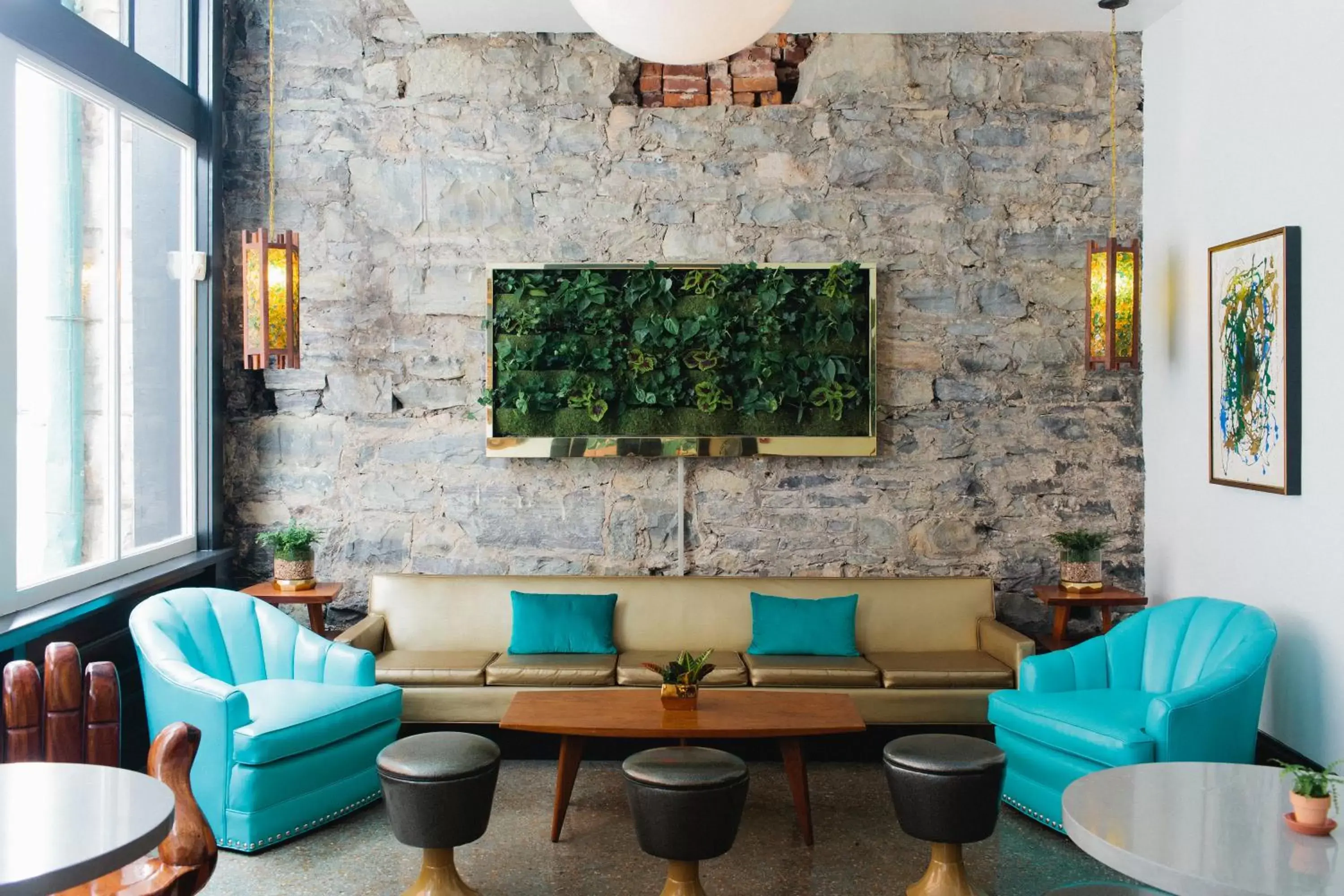Lobby or reception, Lounge/Bar in The Dwell Hotel, a Member of Design Hotels