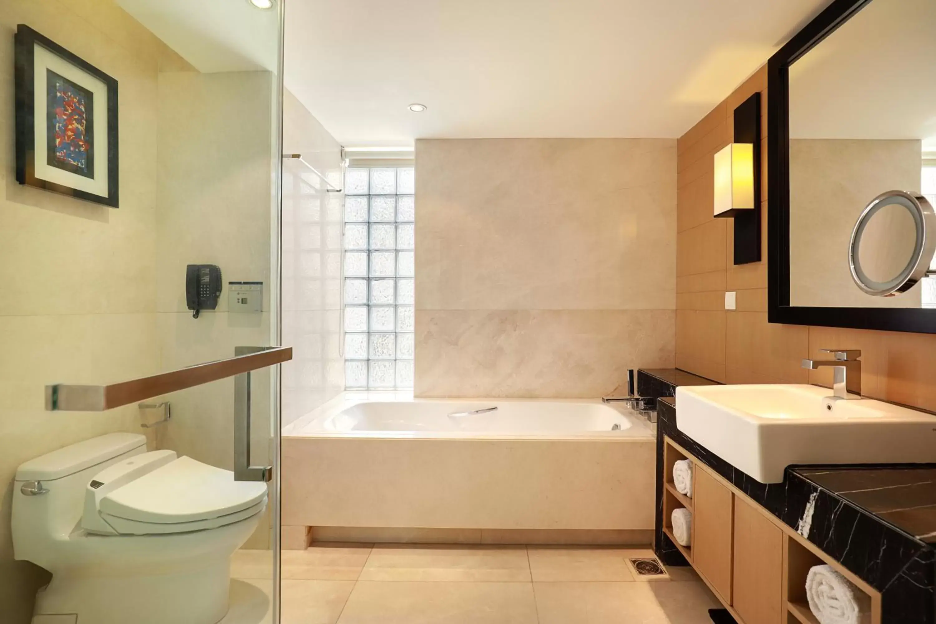 Bathroom in Crowne Plaza Dhaka Gulshan by IHG Bathroom in Crowne Plaza Dhaka Gulshan by IHG