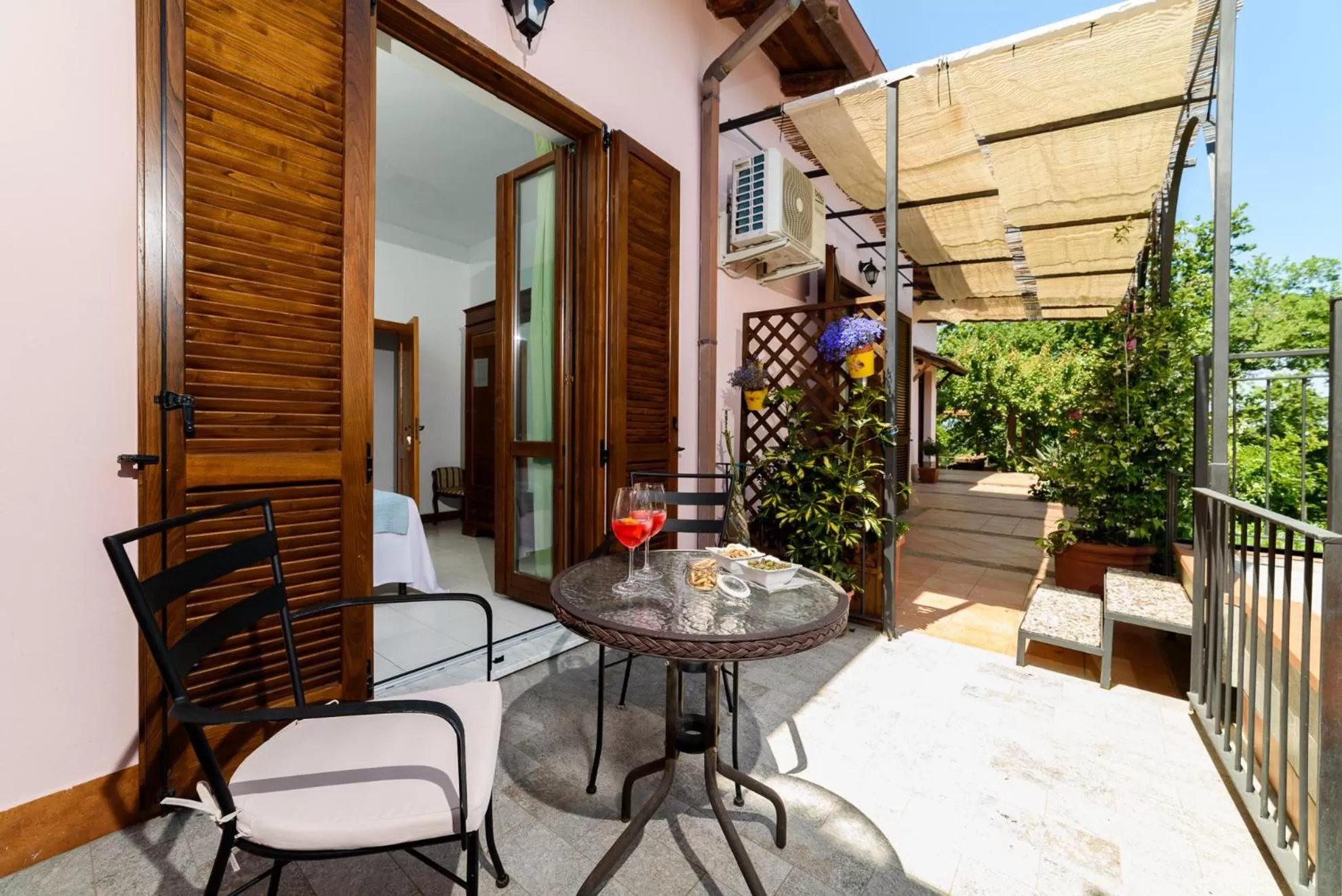 Balcony/Terrace in B&B Albachiara Casa di Campagna