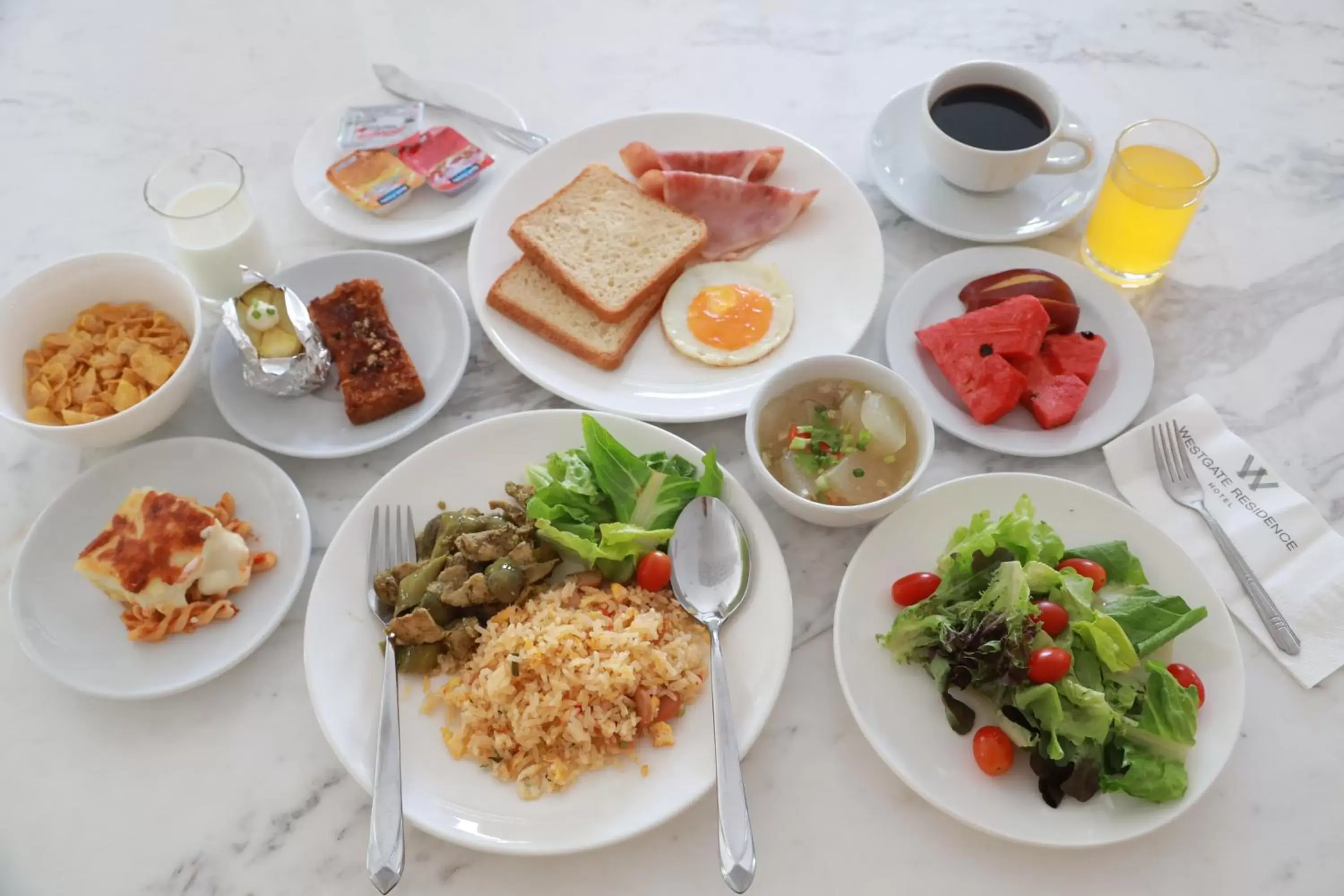 Buffet breakfast in Westgate Residence Hotel