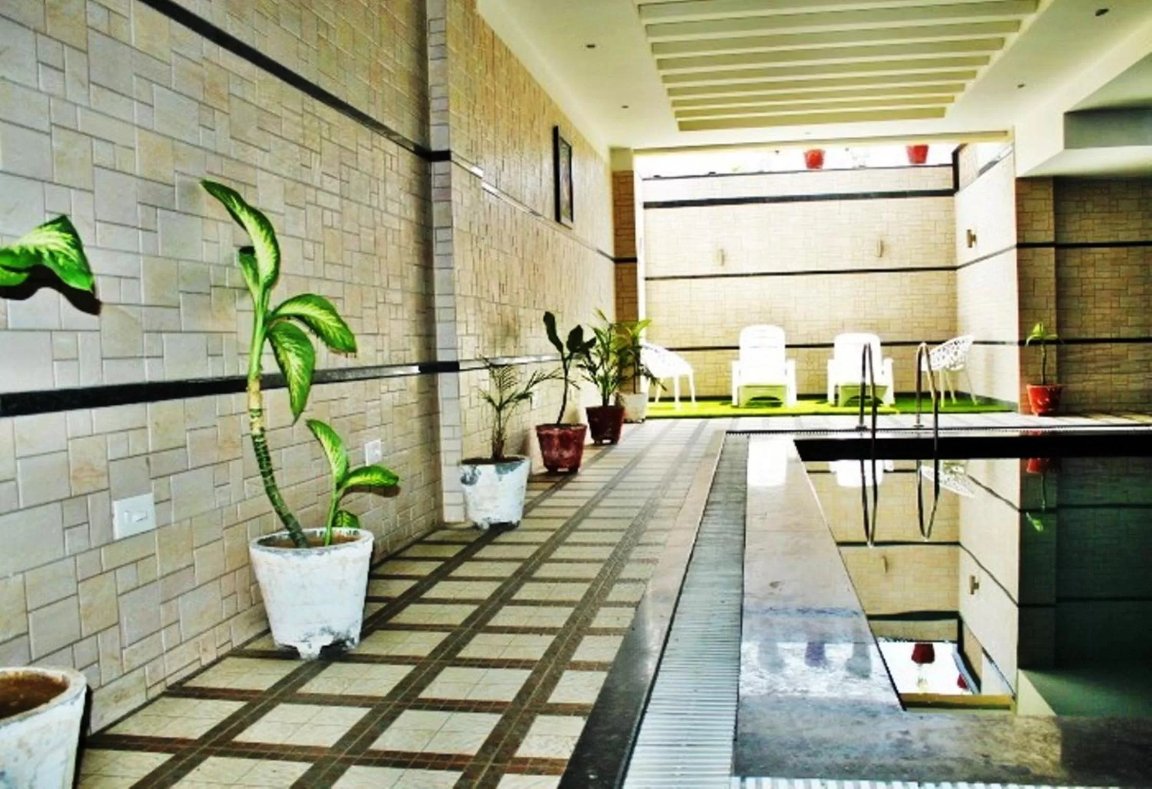 Lobby or reception in Hotel Taj Villa- Agra