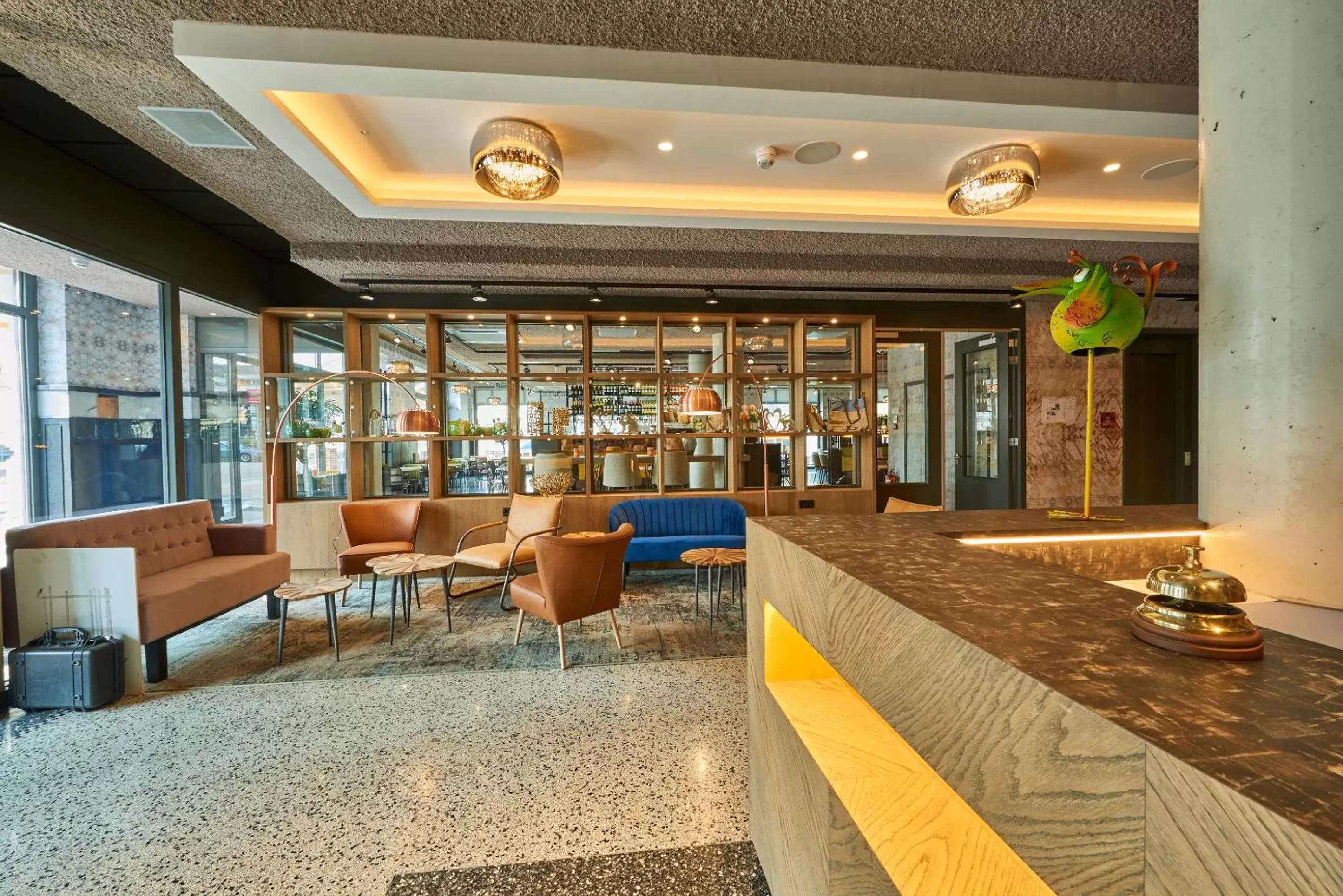 Lobby or reception, Lounge/Bar in Hotel Roermond