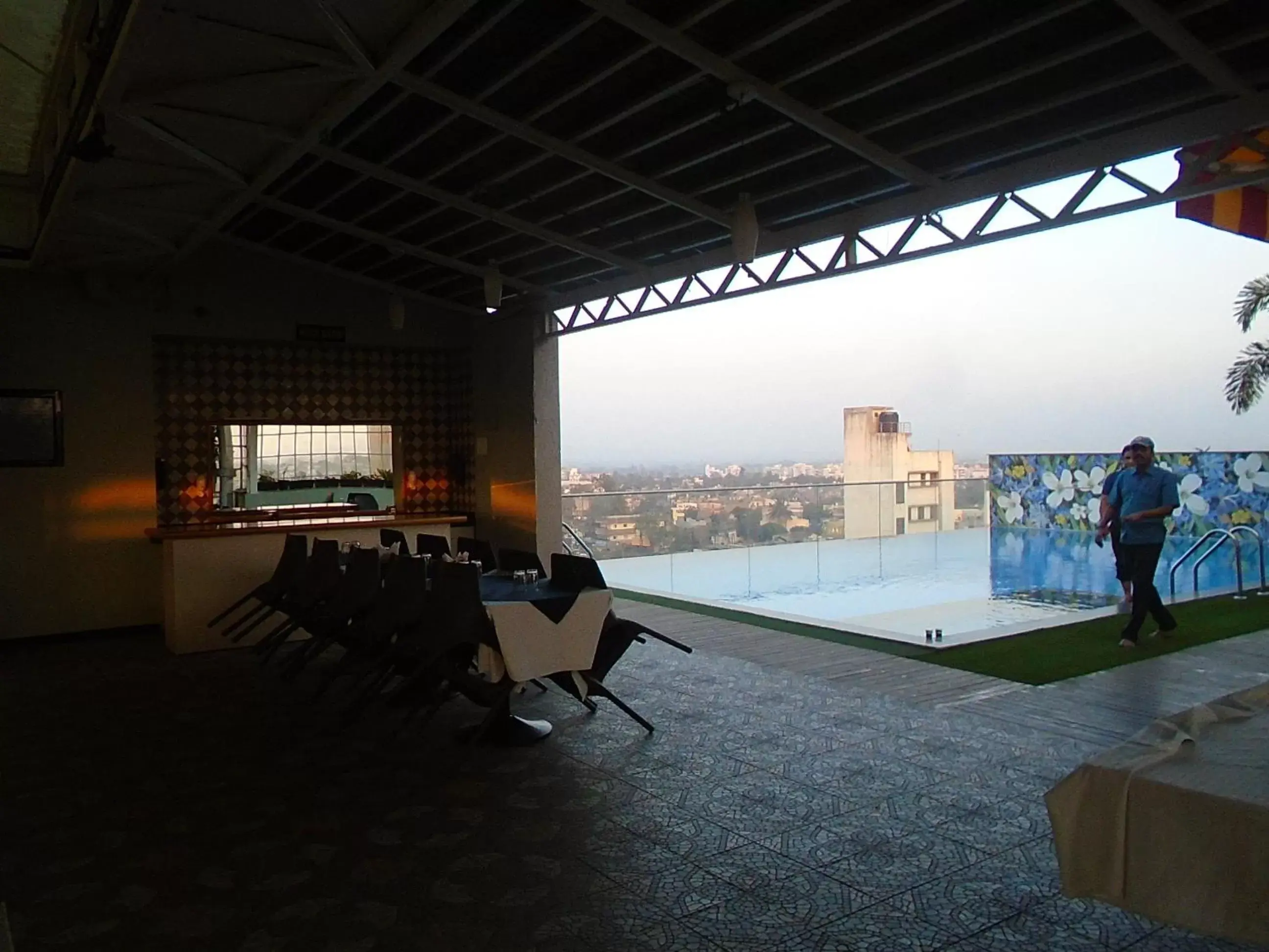 Swimming pool in Hotel Vrishali Executive Swimming pool in Hotel Vrishali Executive