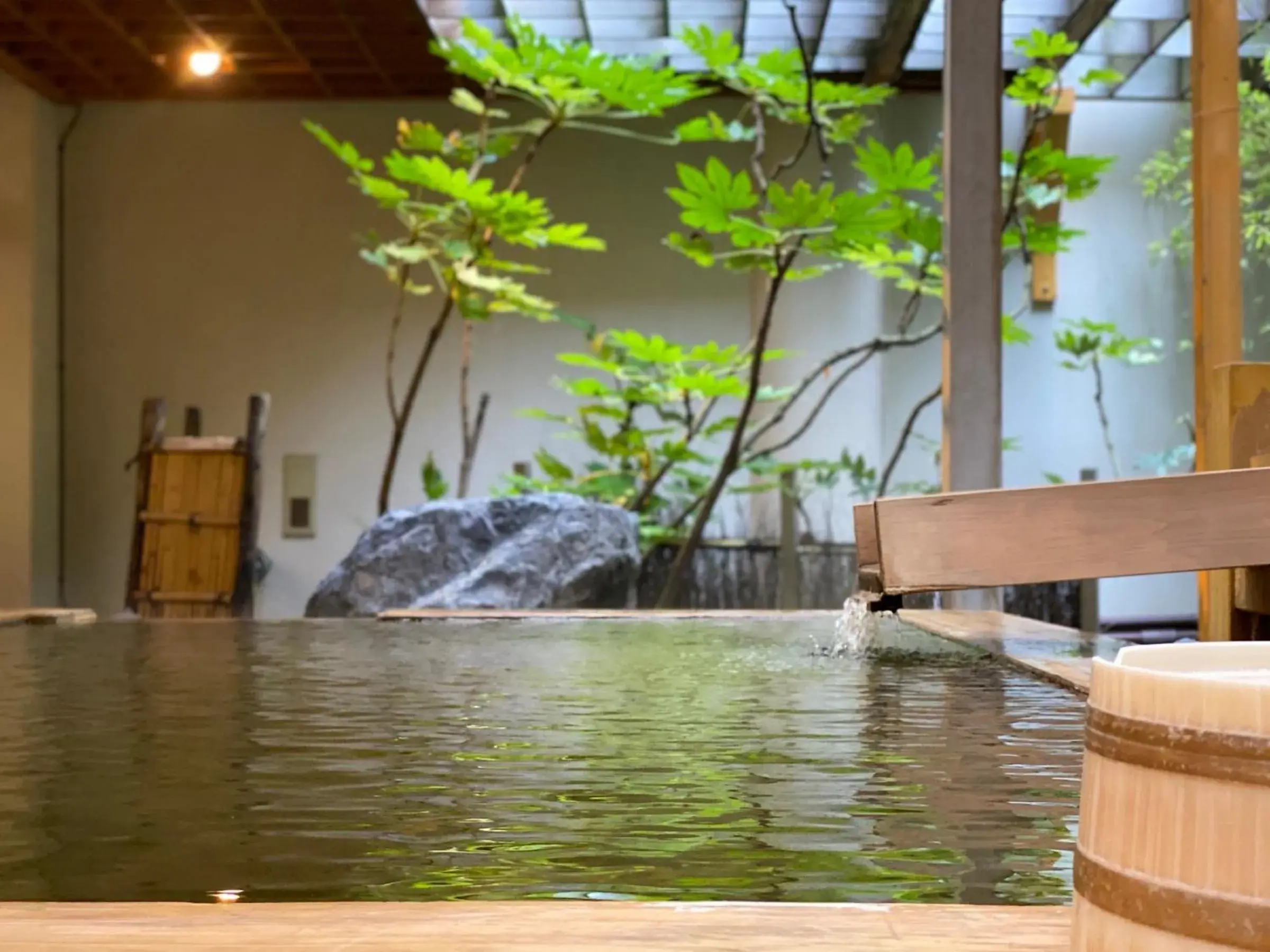 Hot Spring Bath in Hanabishi Hotel