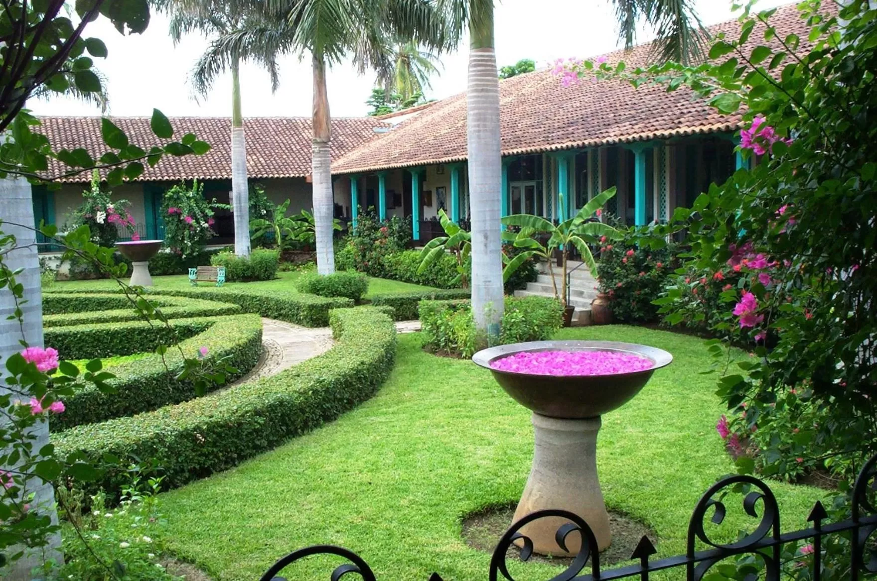 Garden view in Hotel El Convento Leon Nicaragua