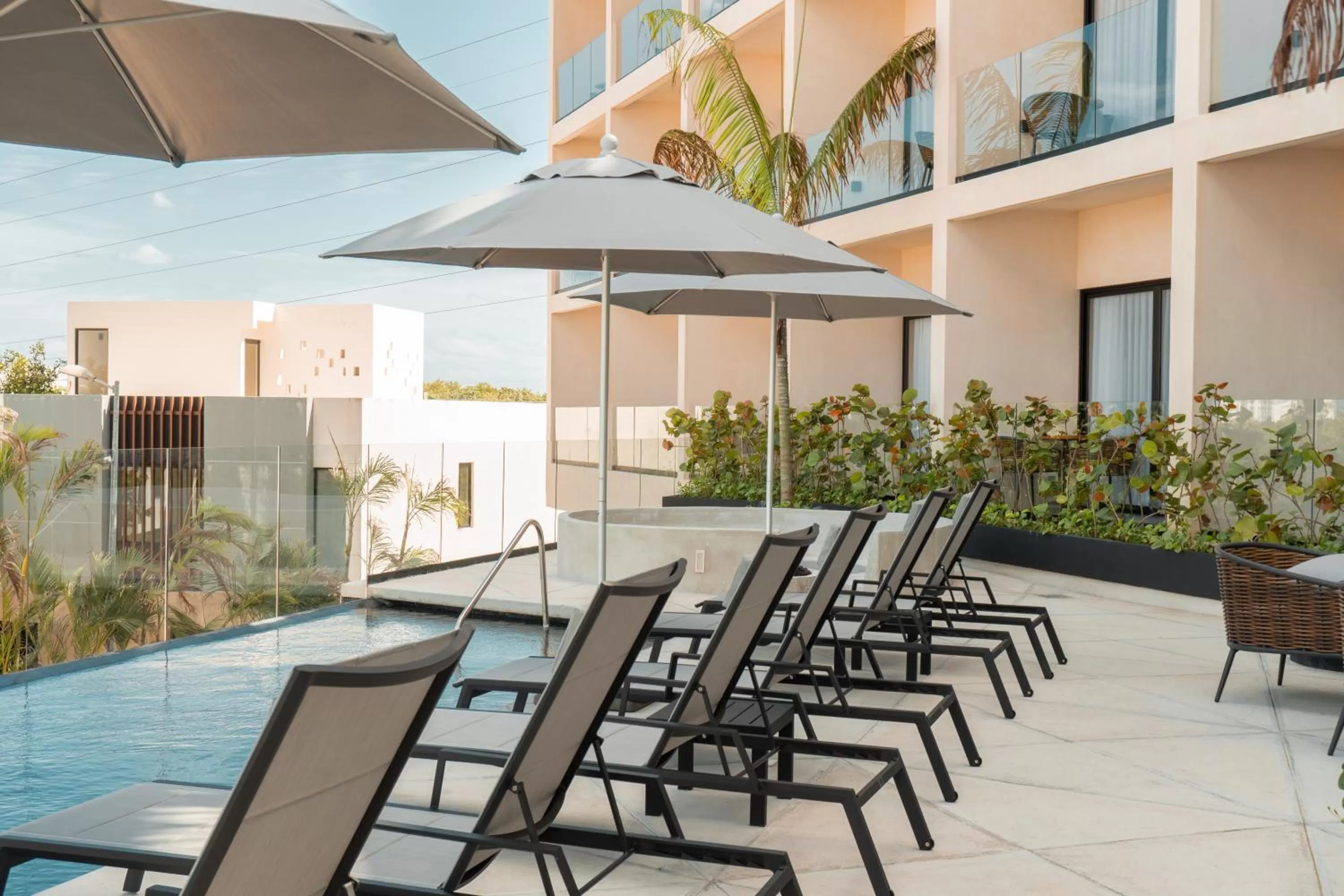 Swimming pool in Hive Cancun by G Hotels