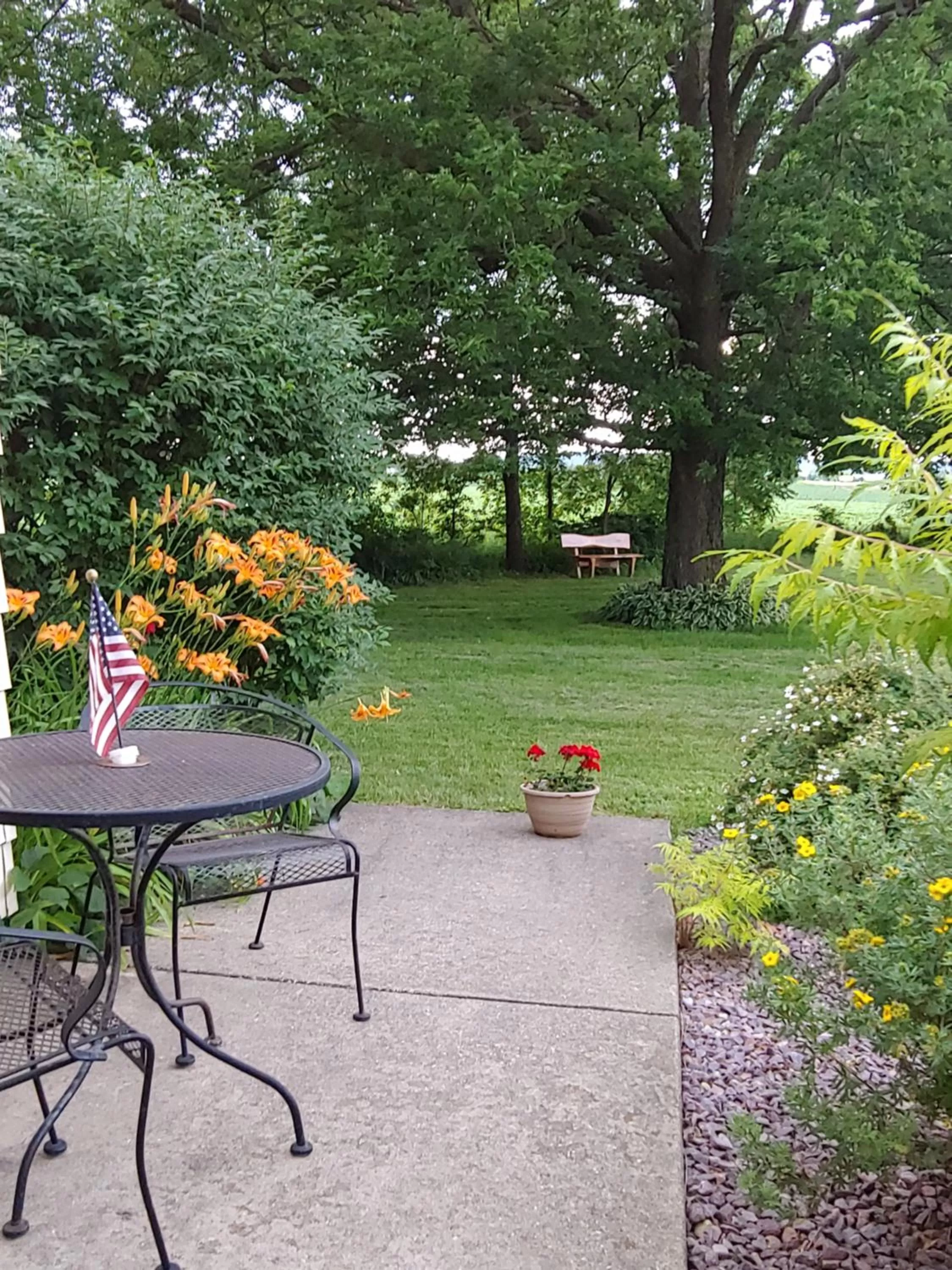 Patio, Garden in The Usonian Inn LLC