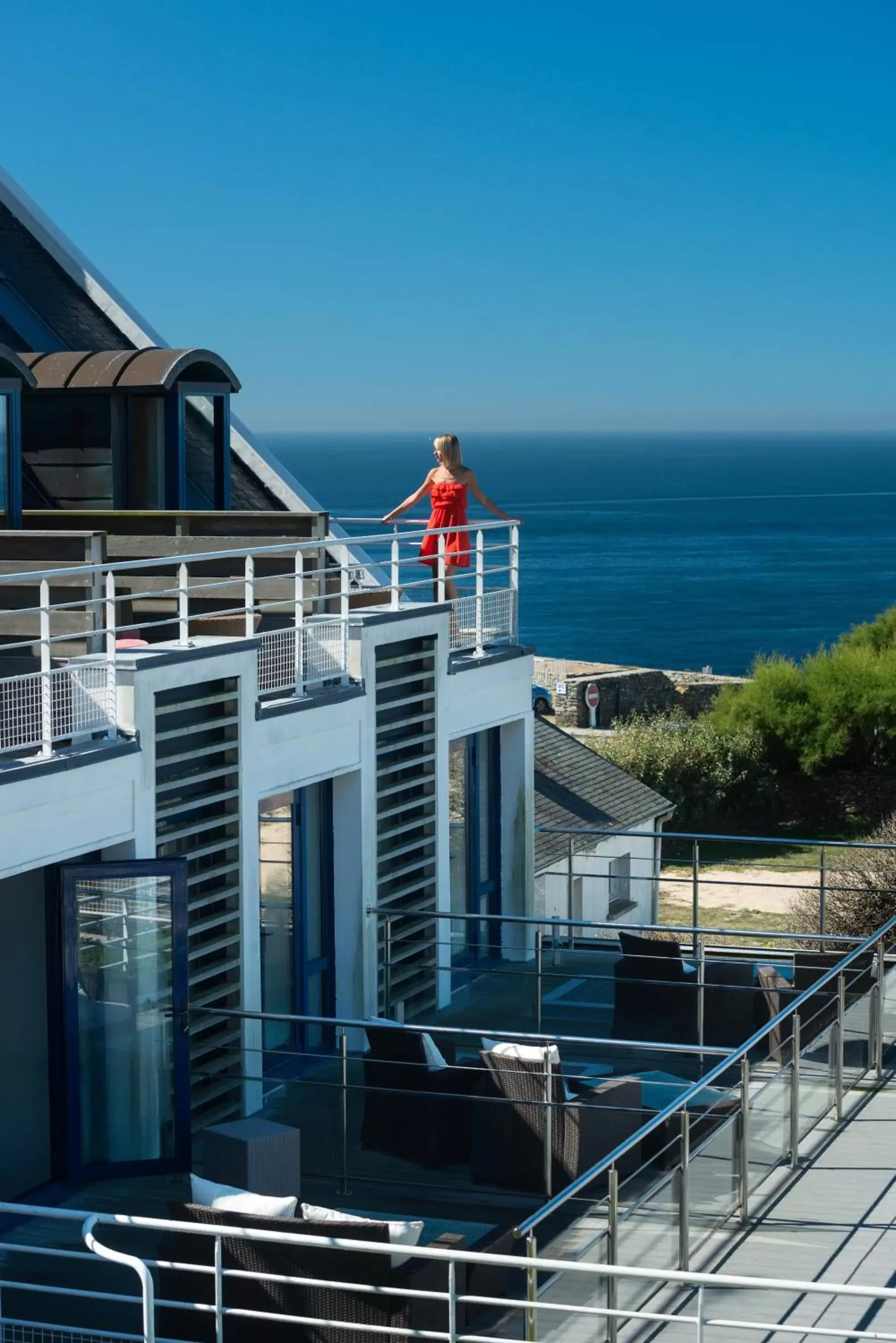 Sea view in Hostellerie de la Pointe Saint-Mathieu - SPA & Restaurant