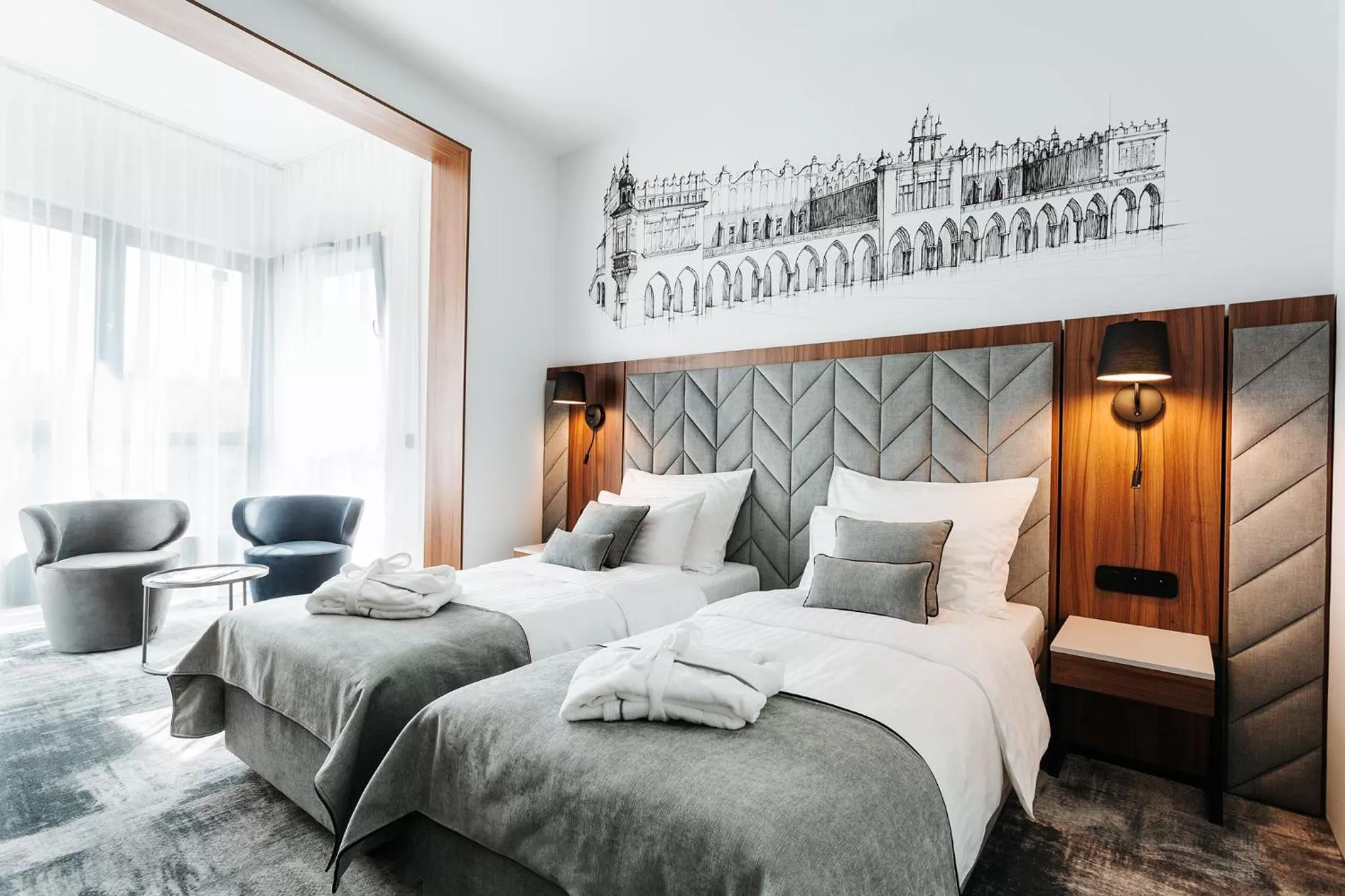 Bed in Focus Hotel Premium Kraków