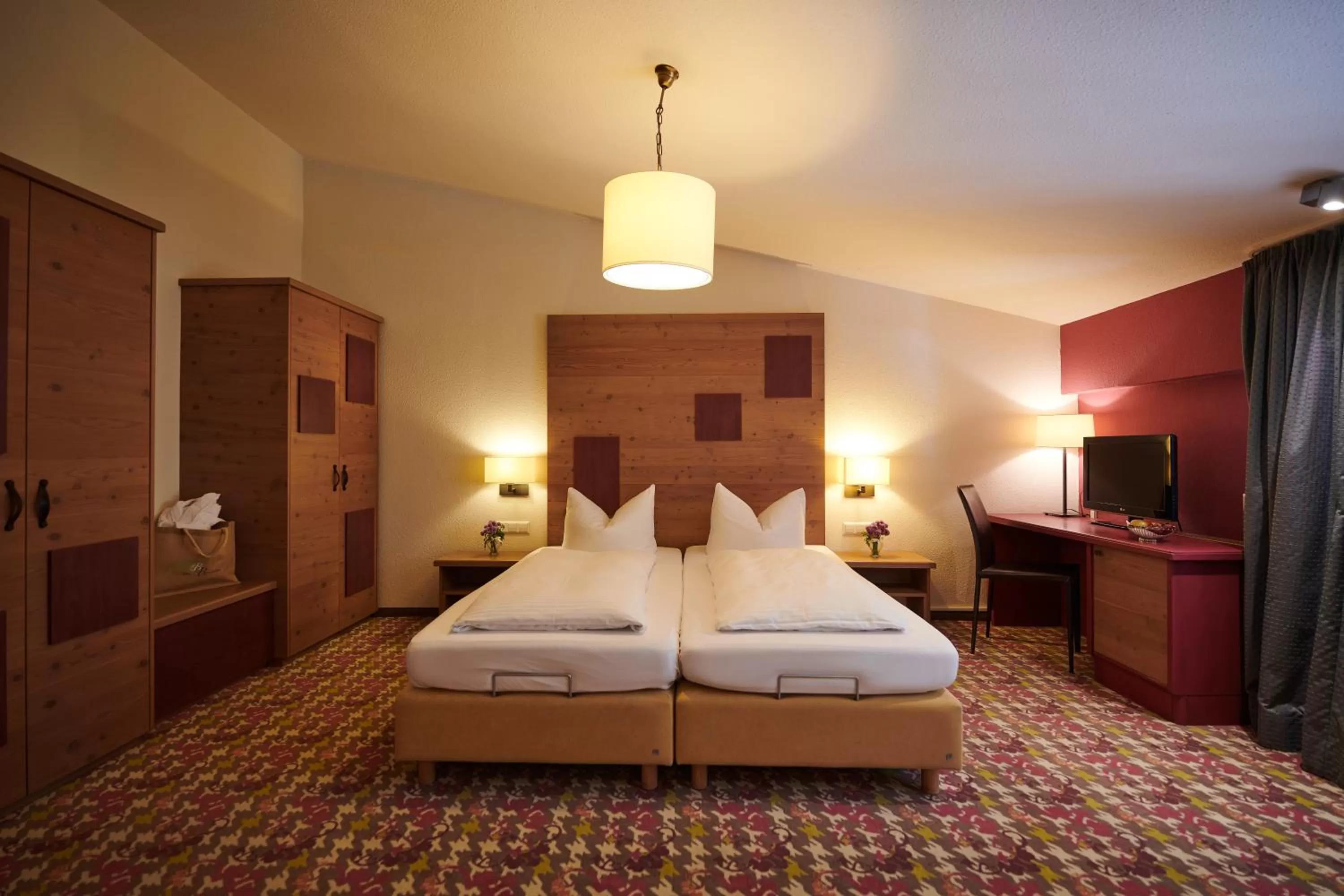 Photo of the whole room, Bed in Hotel Bannwaldsee