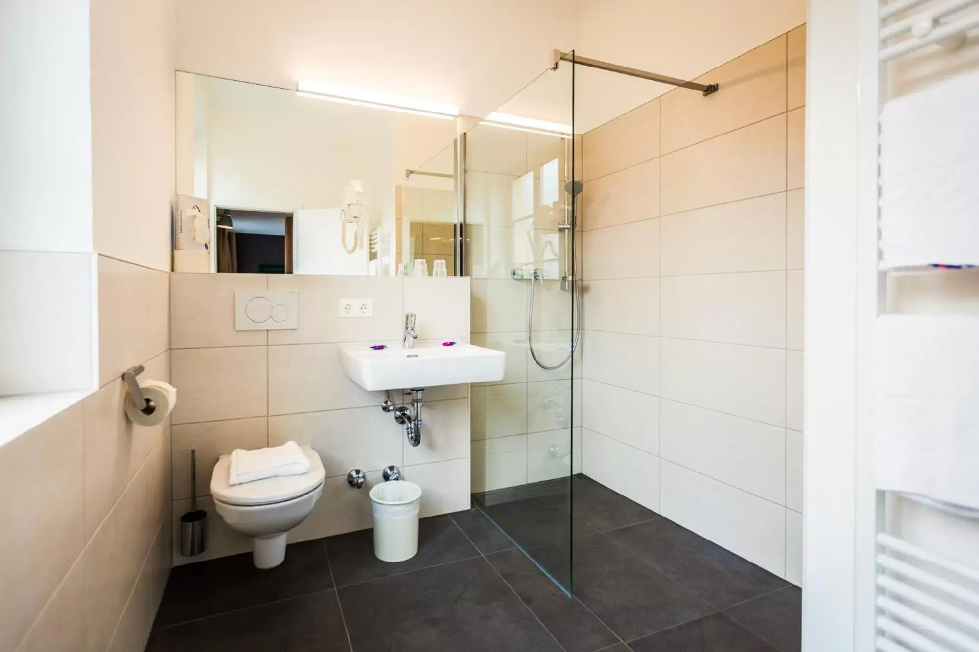 Toilet, Bathroom in Hotel Markus Sittikus Salzburg