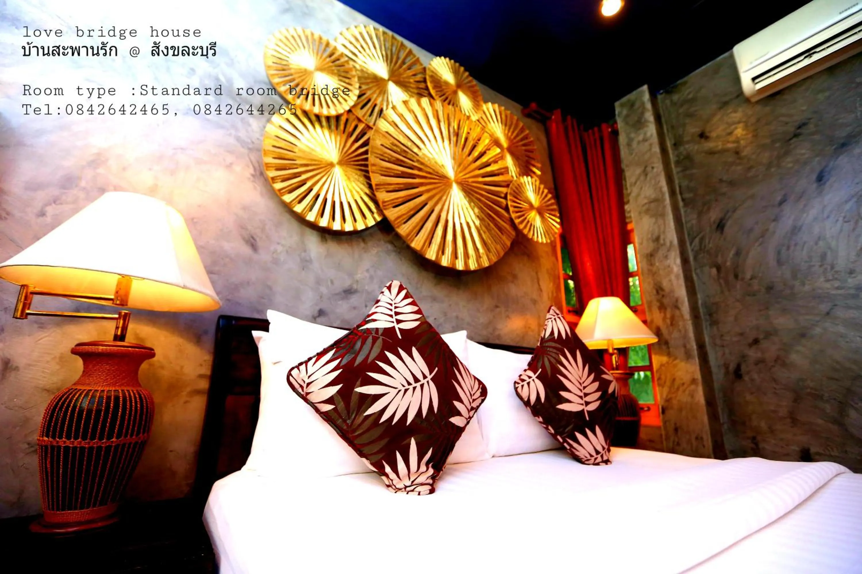 Bed in Love Bridge House บ้านสะพานรัก