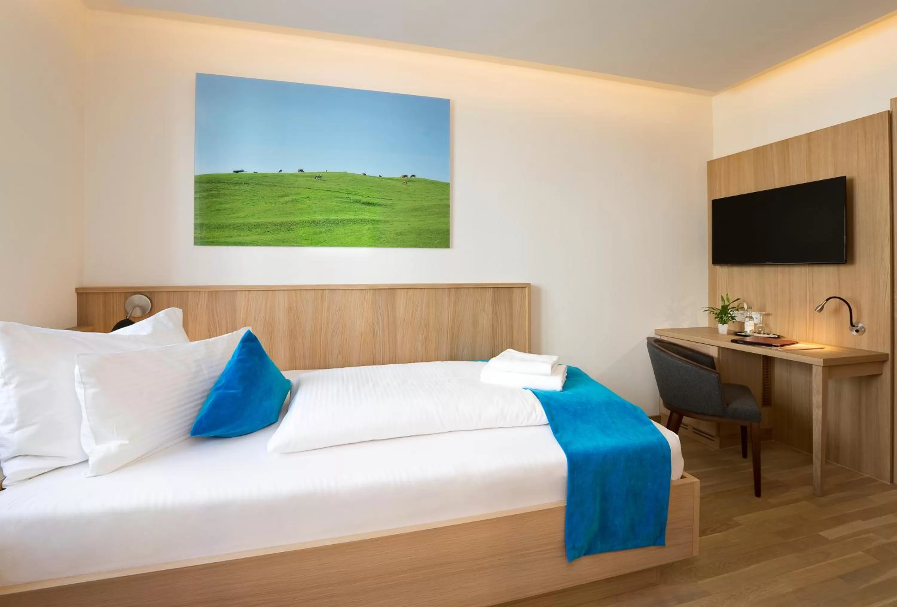 Photo of the whole room, Bed in Hotel Hirsch