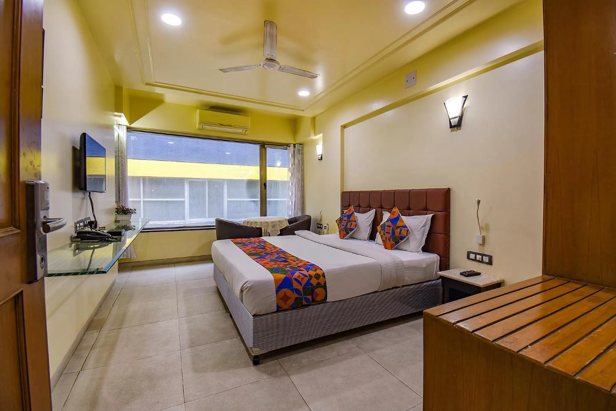 Bed in FabHotel SR Wakad - Nr Mall of Millenium