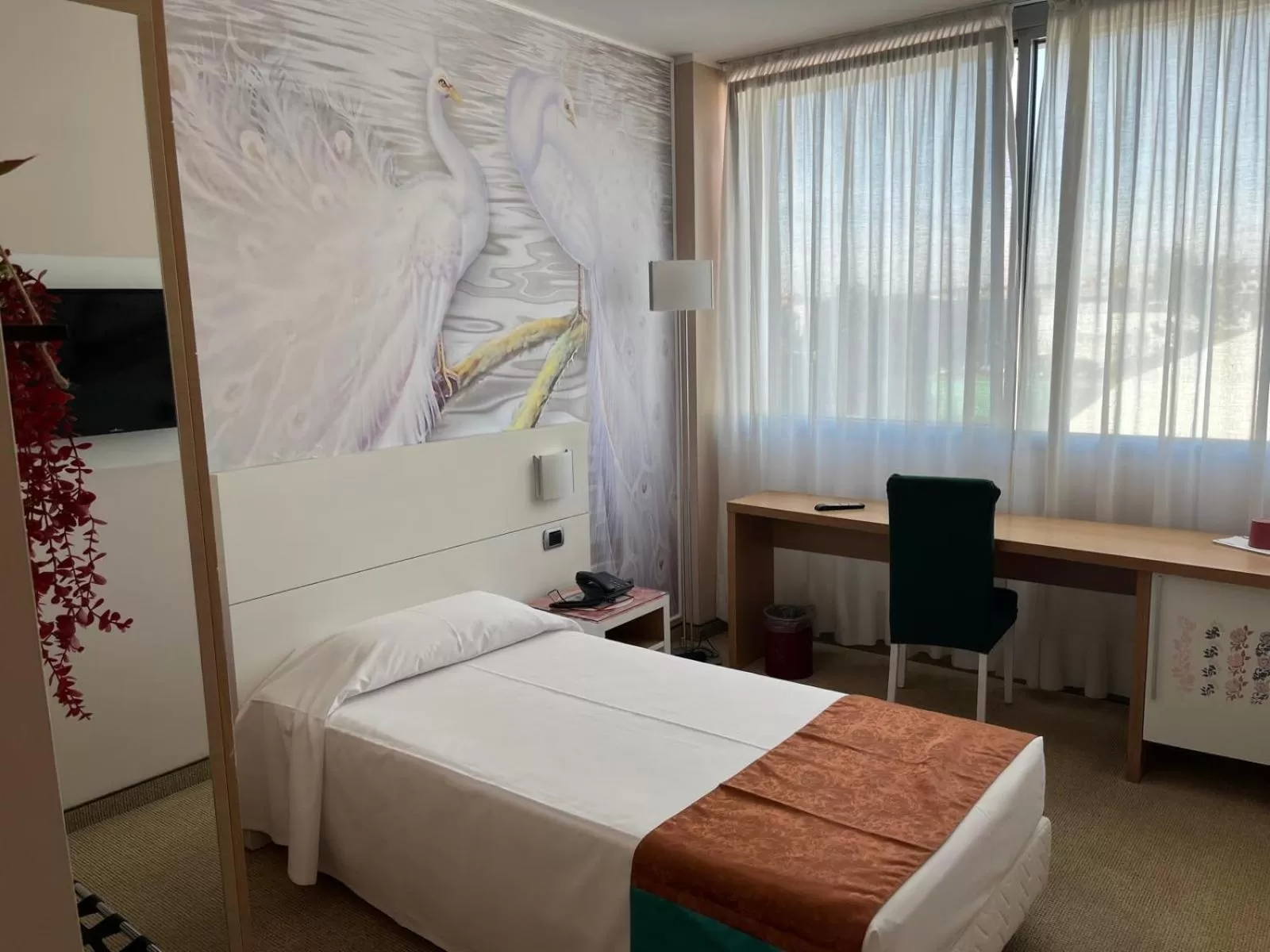 Bedroom, Bed in Hotel Sporting Brugherio