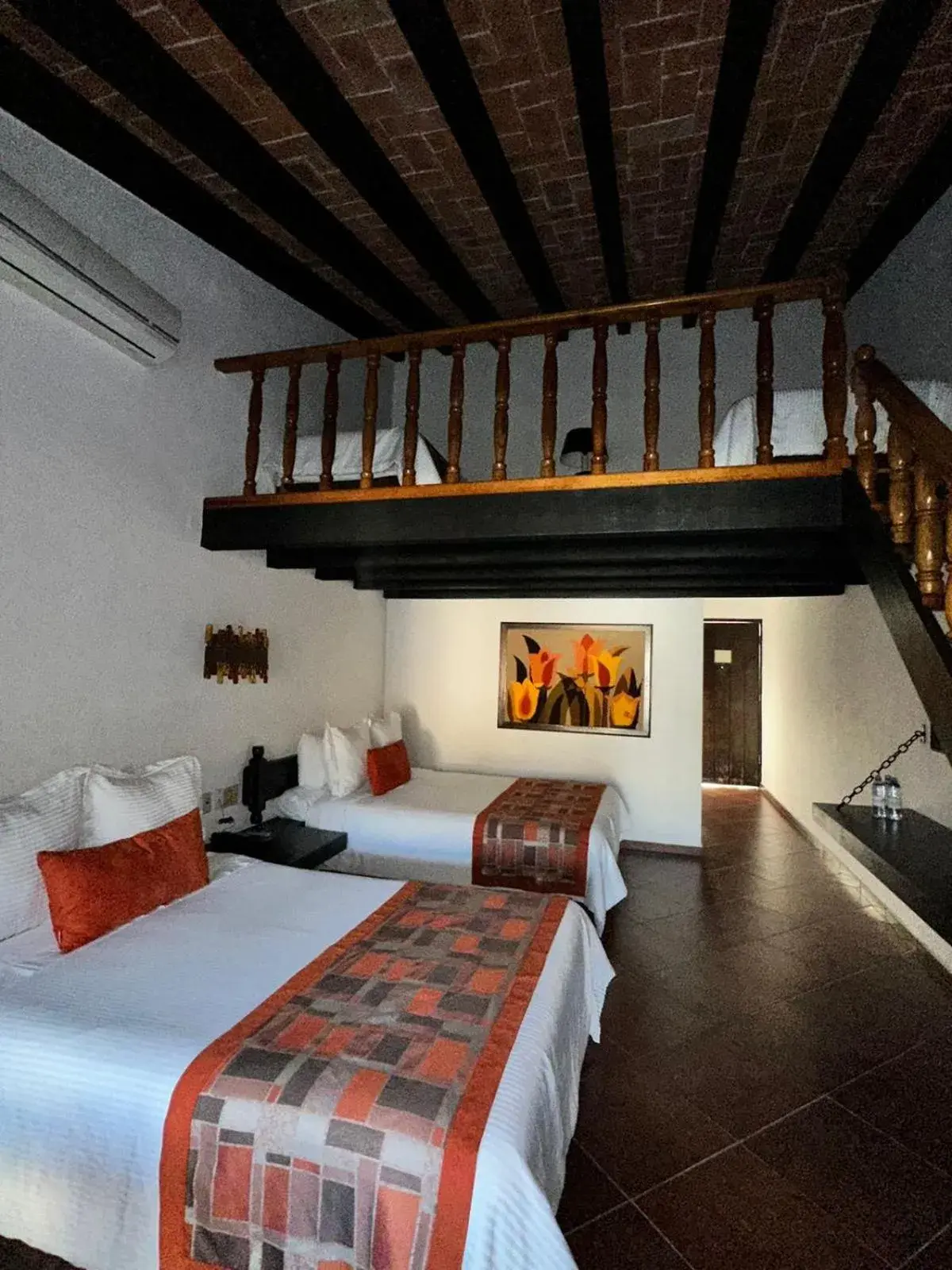Bed in Hotel Hacienda Taboada (Aguas Termales)
