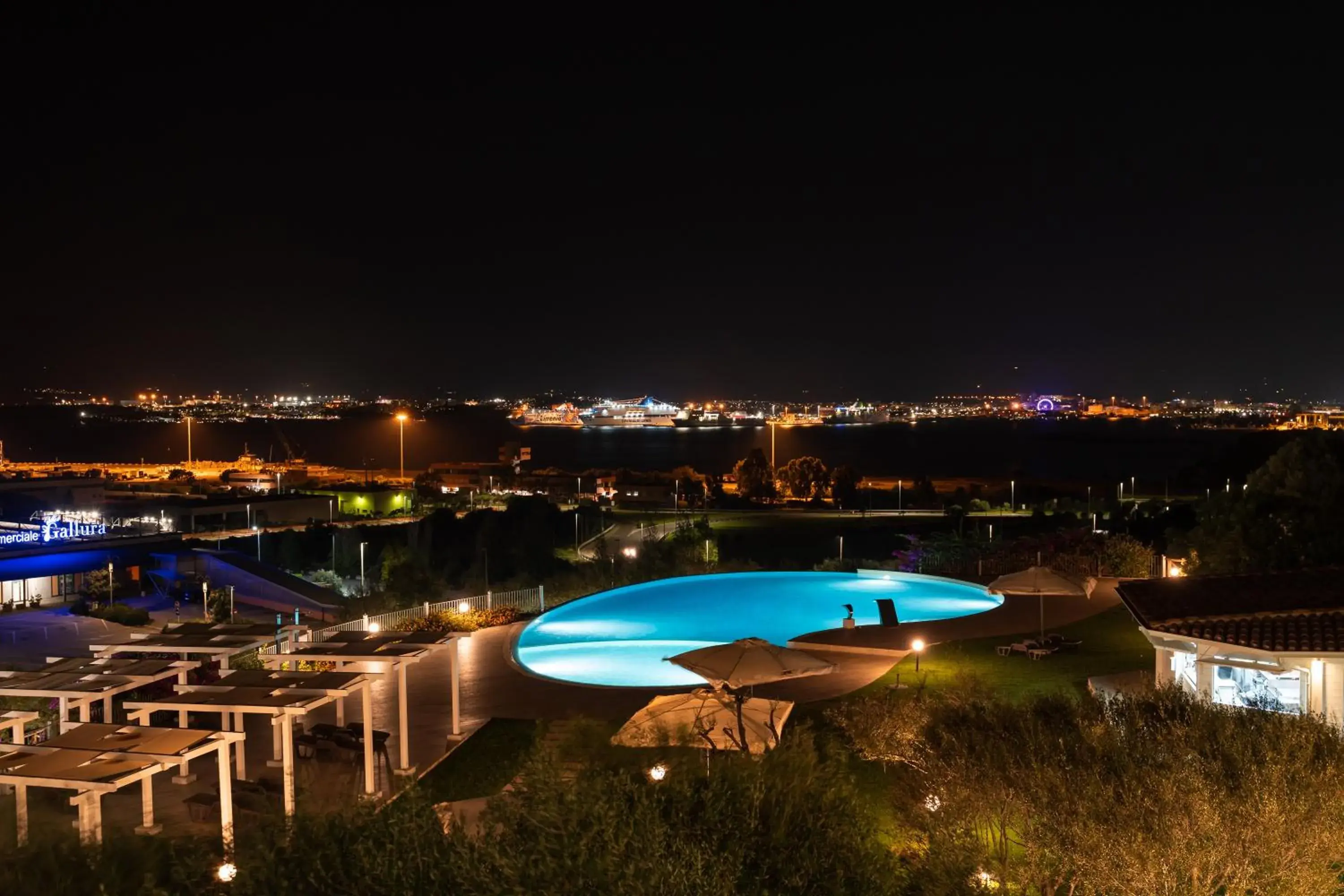 View (from property/room), Pool View in Hotel dP Olbia - Sardinia