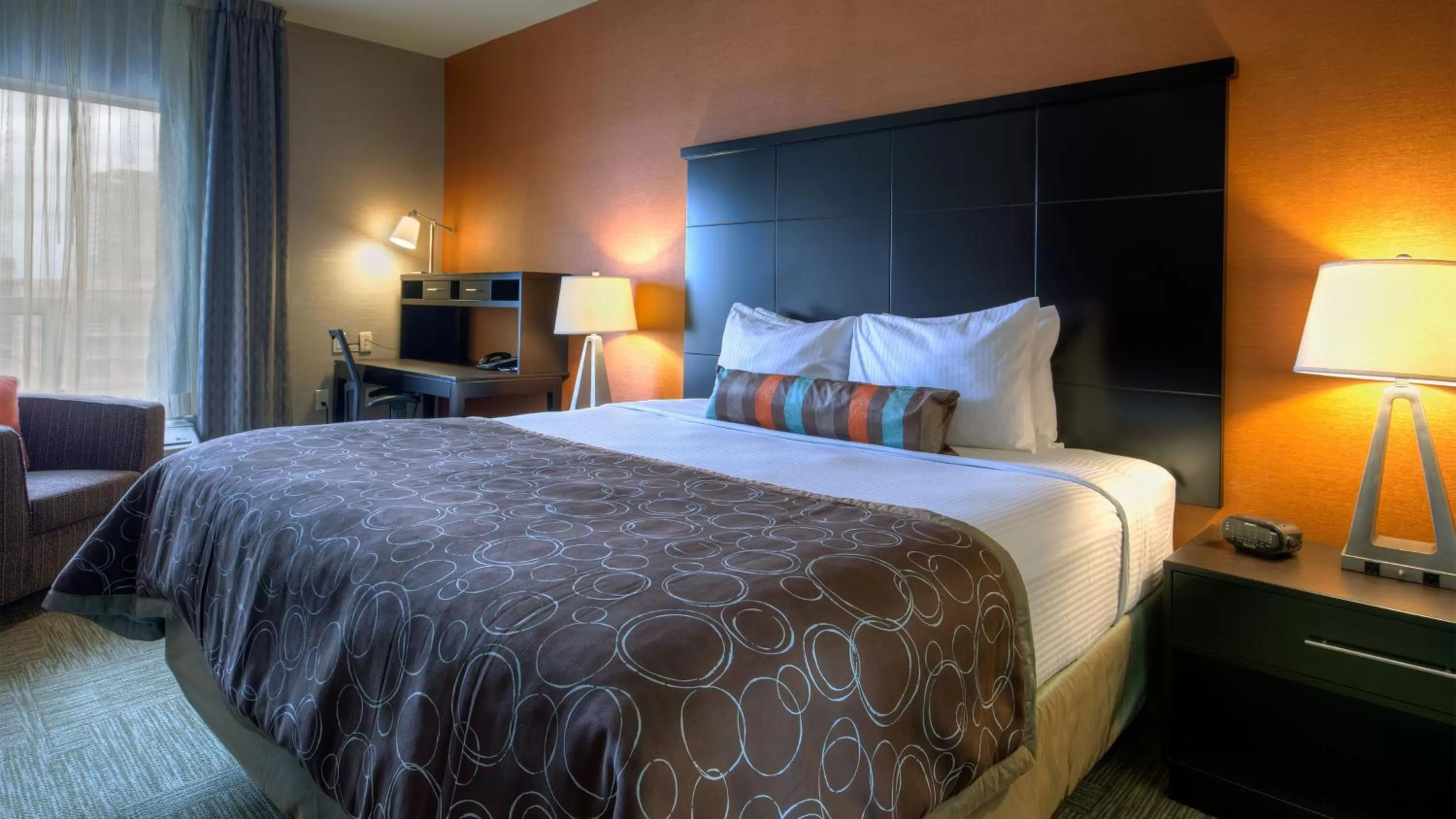Photo of the whole room, Bed in Staybridge Suites Hamilton - Downtown by IHG
