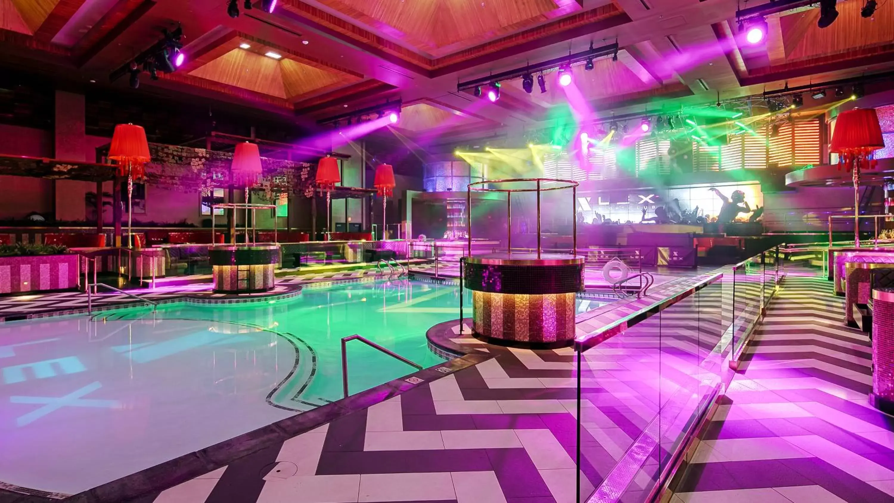 Evening entertainment, Swimming Pool in Grand Sierra Resort and Casino