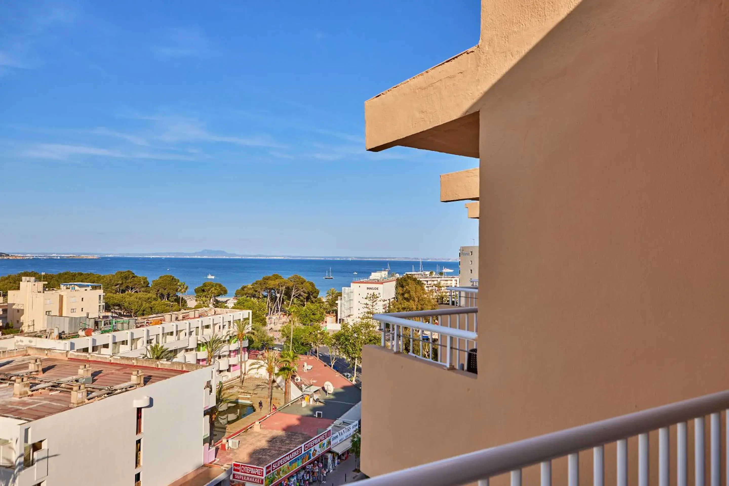 View (from property/room), Balcony/Terrace in tent Palmanova