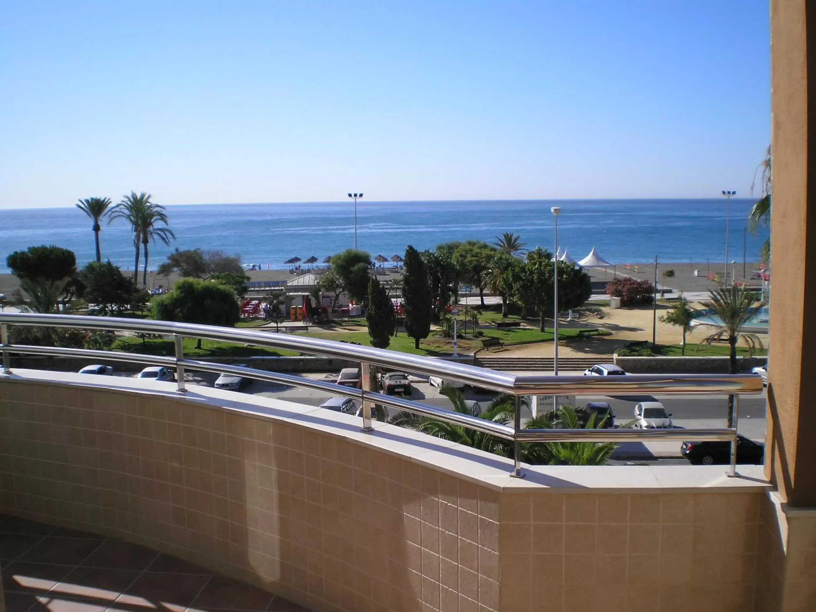 Balcony/Terrace, Sea View in Hotel Miraya Beach