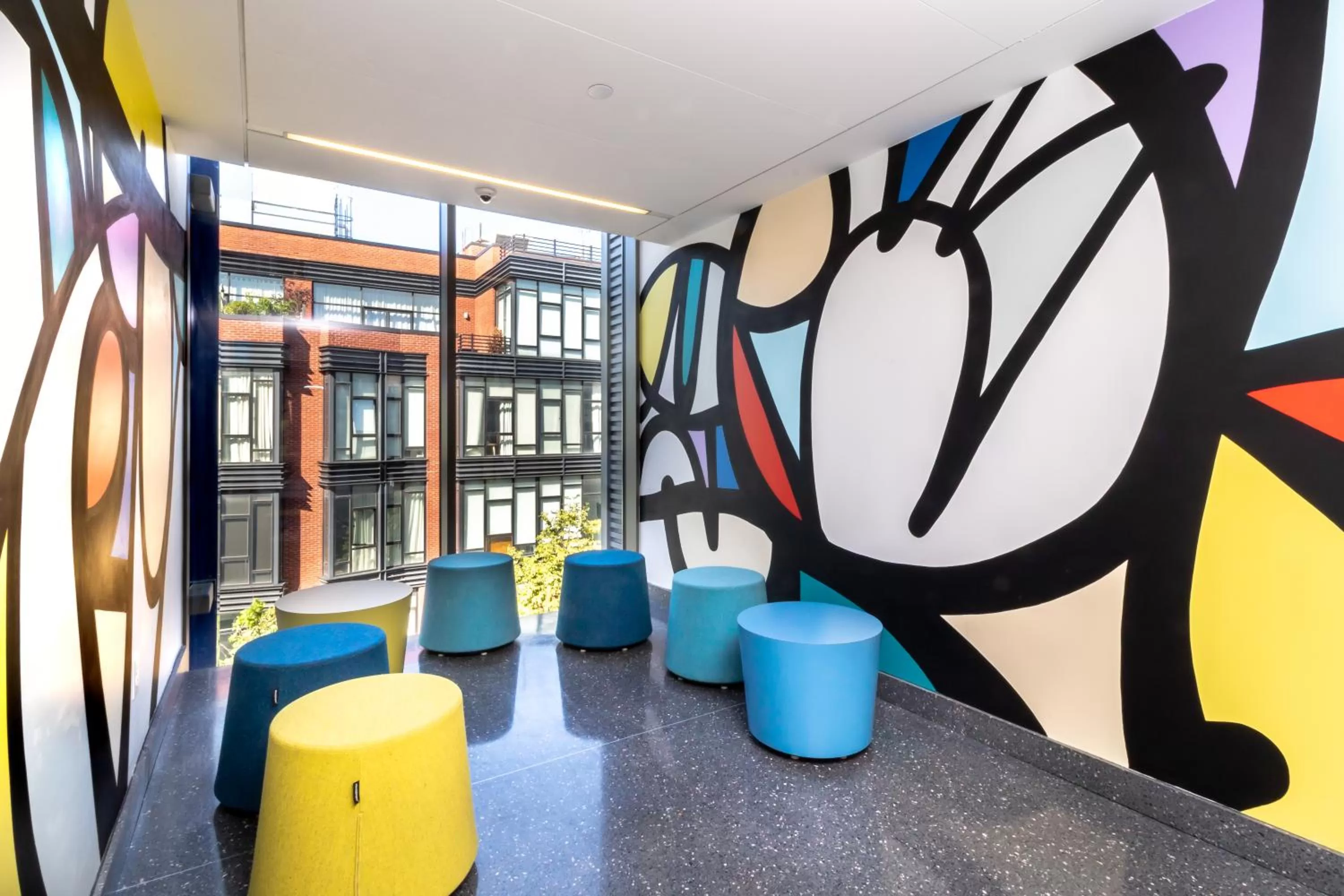 Seating area in Pod Brooklyn