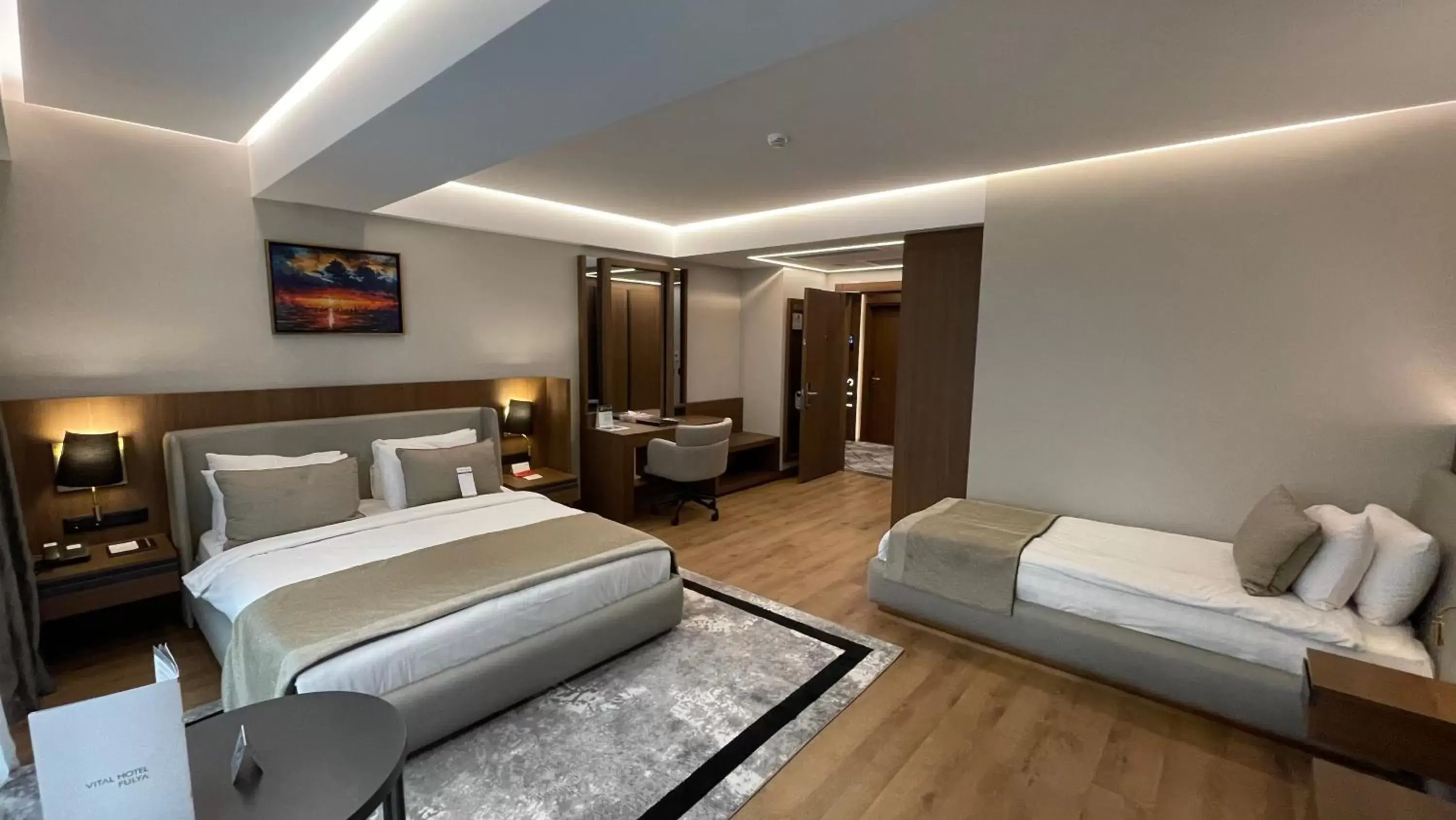 Bed in Vital Hotel Fulya Istanbul Sisli