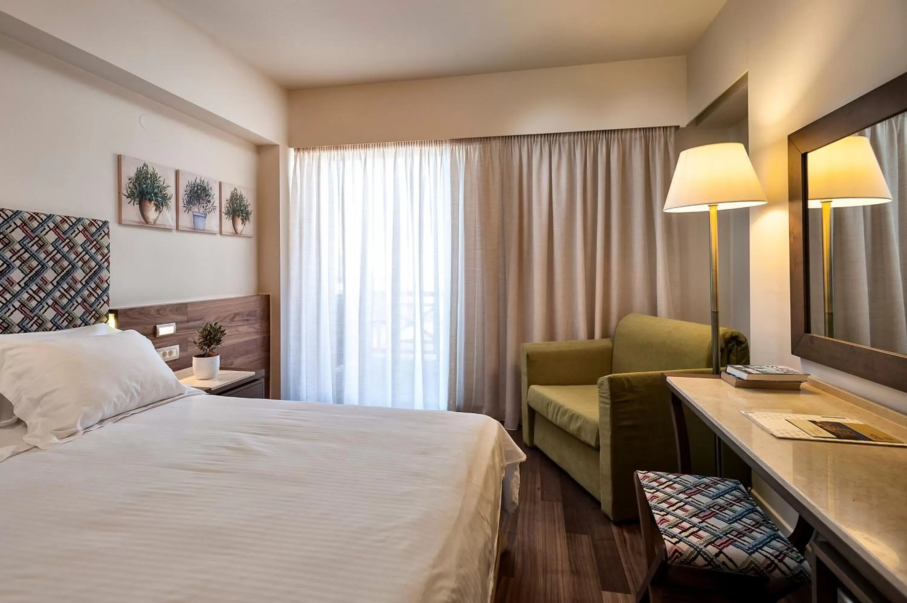 View (from property/room), Bed in Civitel Akali Hotel View (from property/room), Bed in Civitel Akali Hotel