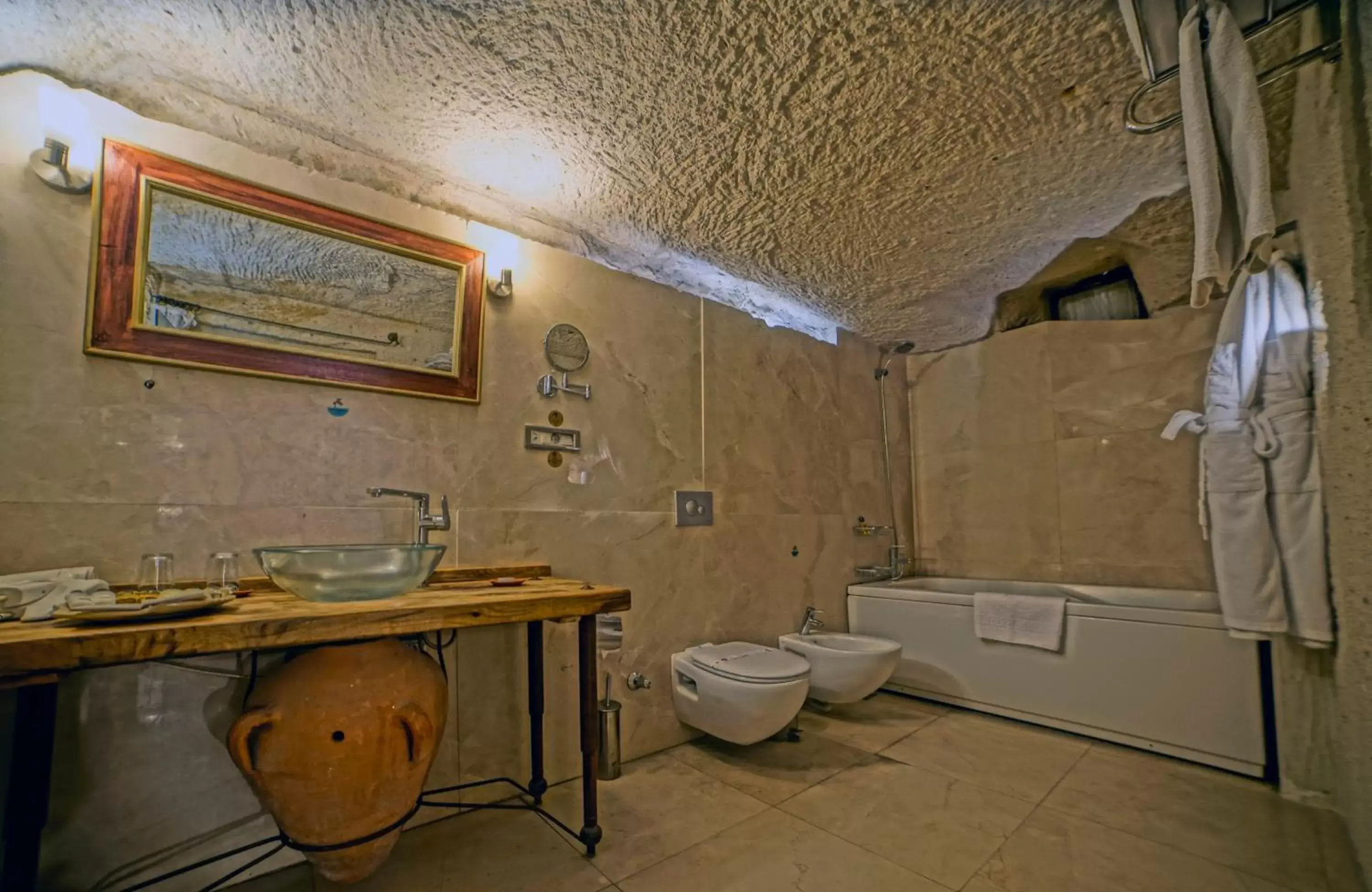 Bathroom in Anatolian Houses Cave Hotel & SPA