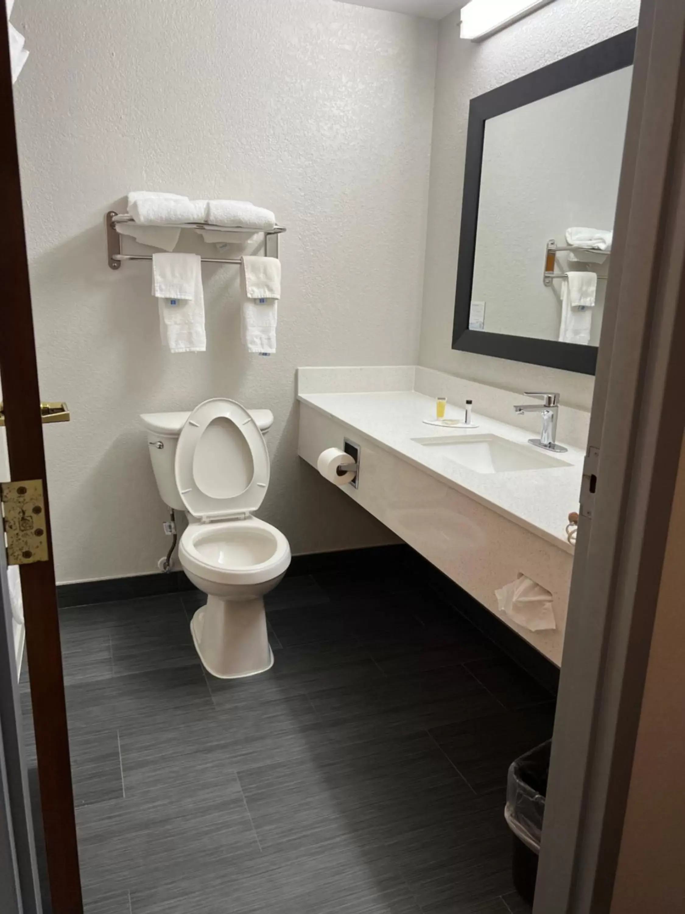 Bathroom in Super 8 by Wyndham Clemmons/Winston-Salem Area