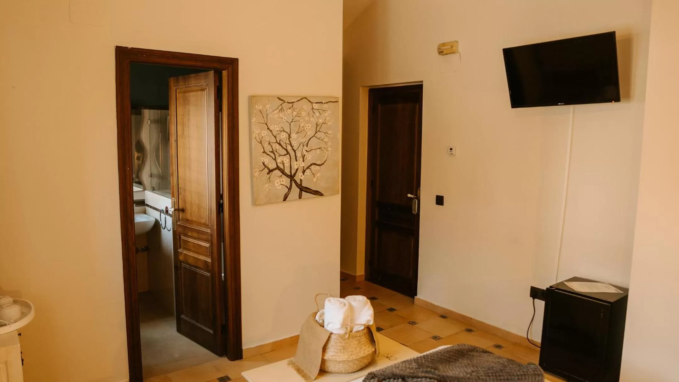 Bathroom in Hospedería Ballesteros