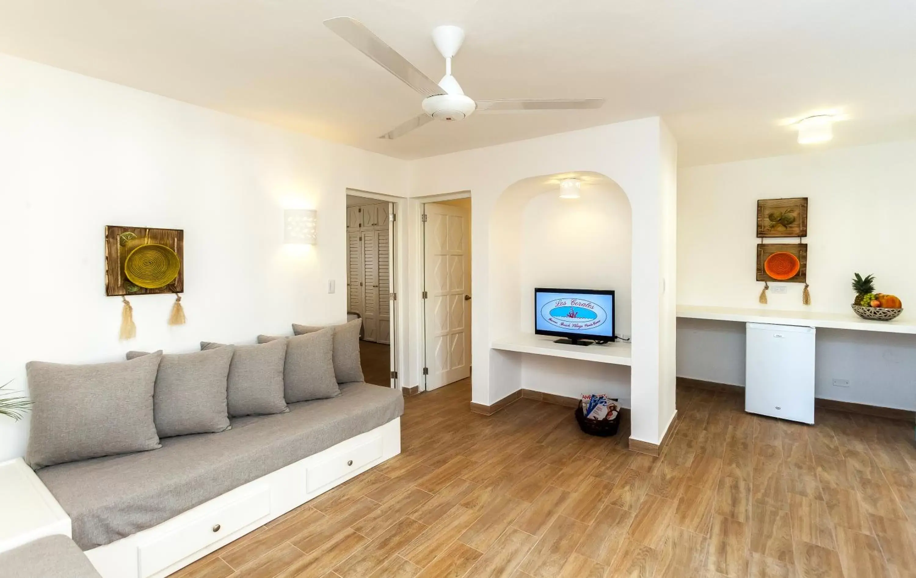 Communal lounge/ TV room, Seating Area in Los Corales Beach Village